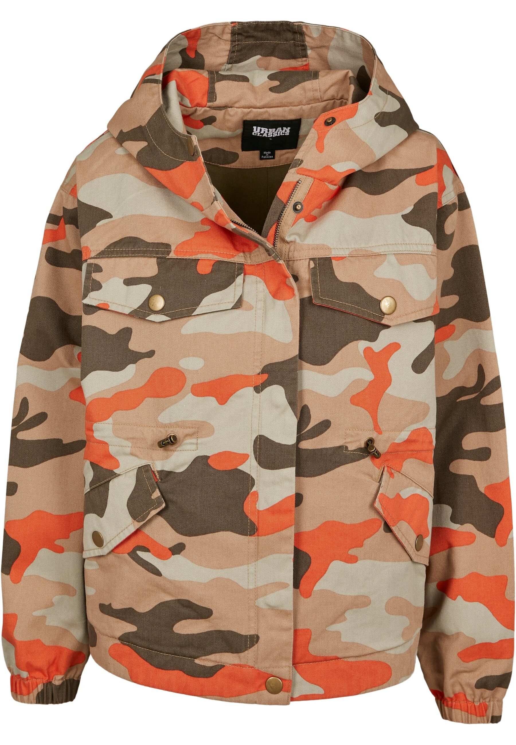 URBAN CLASSICS Allwetterjacke Urban Classics Damen Ladies Oversized Camo Parka Jacket (1-St)