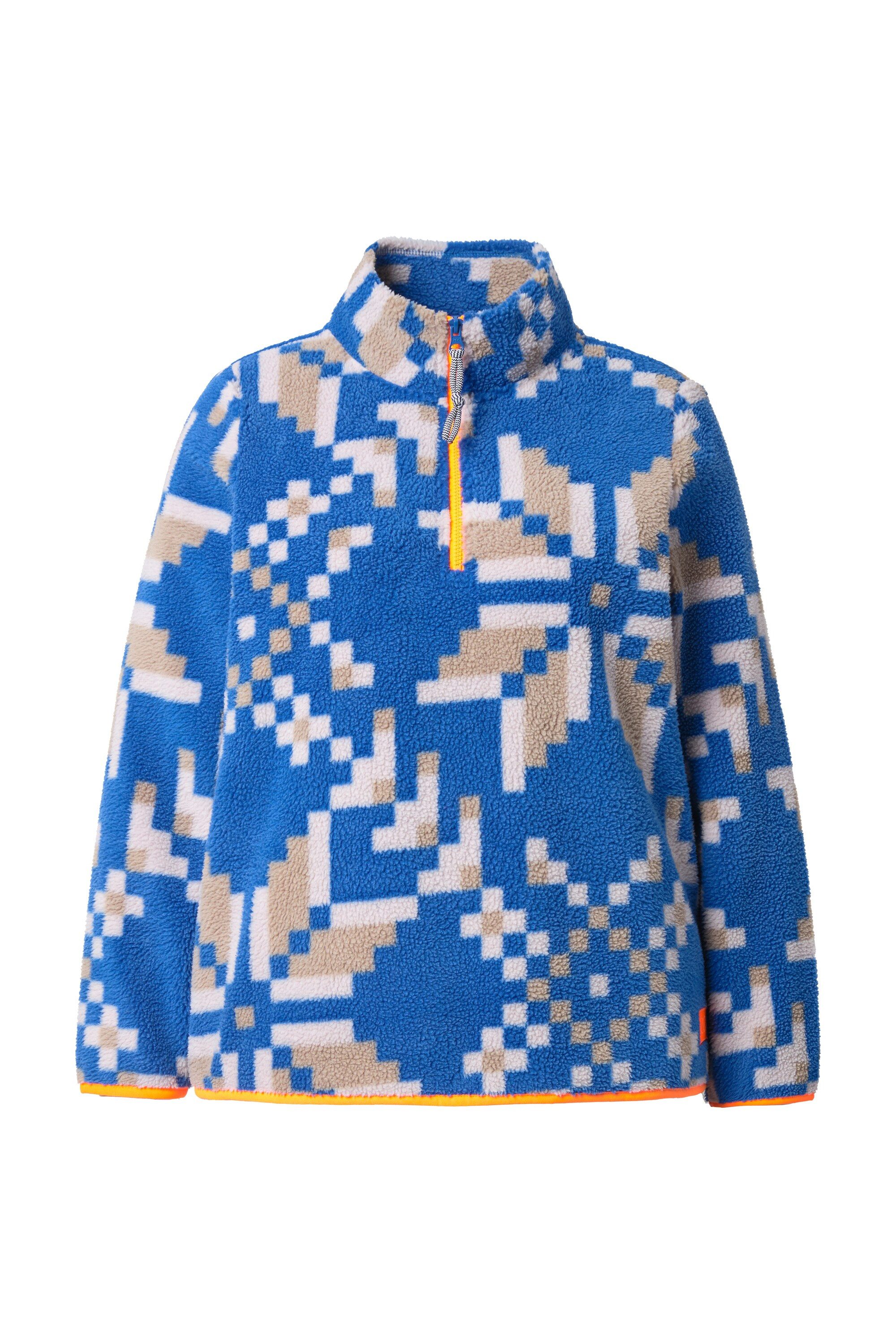 Laurasøn Sweatshirt Teddy-Sweatshirt Langarm Stehkragen günstig online kaufen