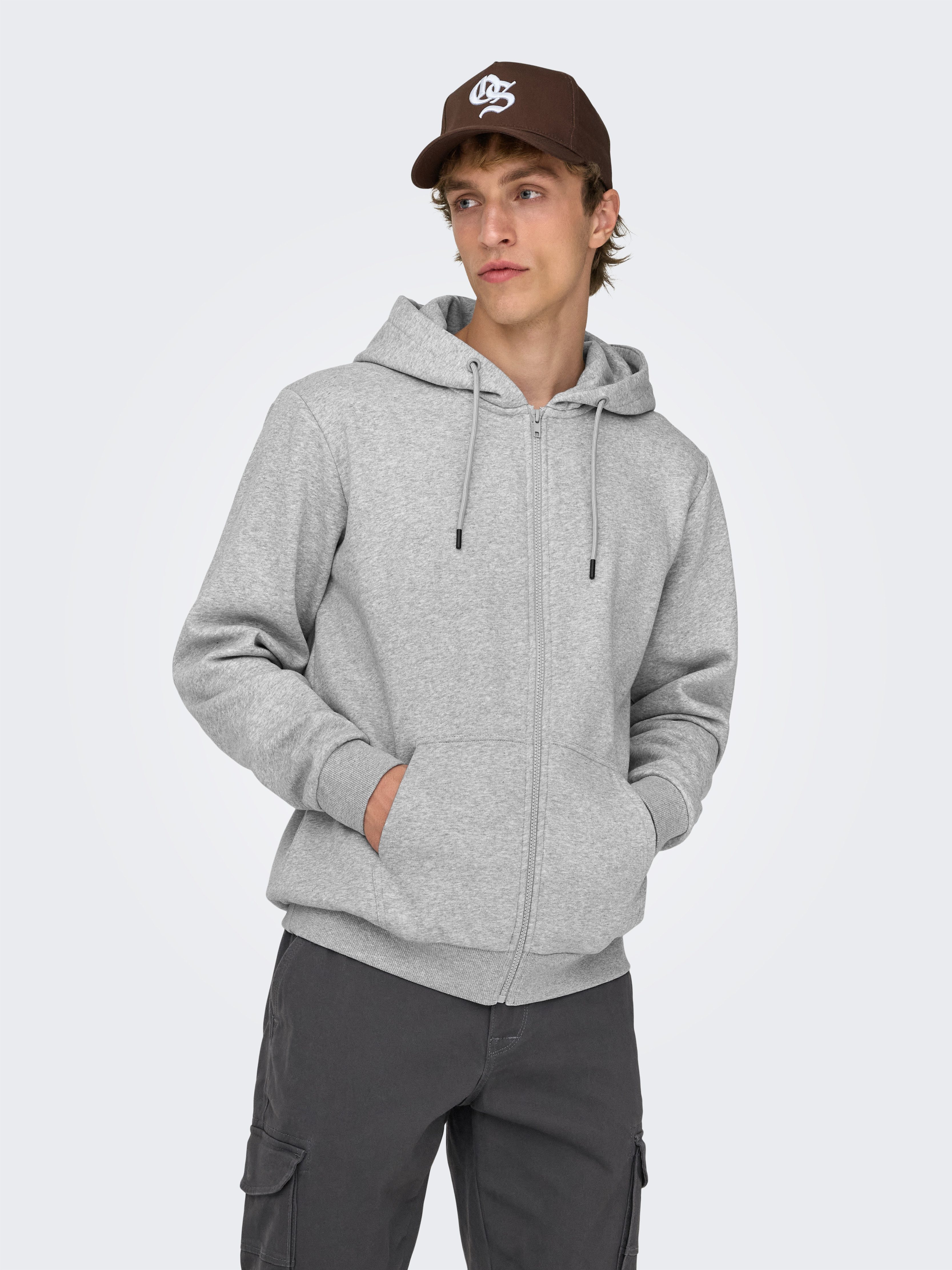 ONLY & SONS Kapuzensweatjacke CERES LIFE ZIP THR. HOODIE SWEAT günstig online kaufen