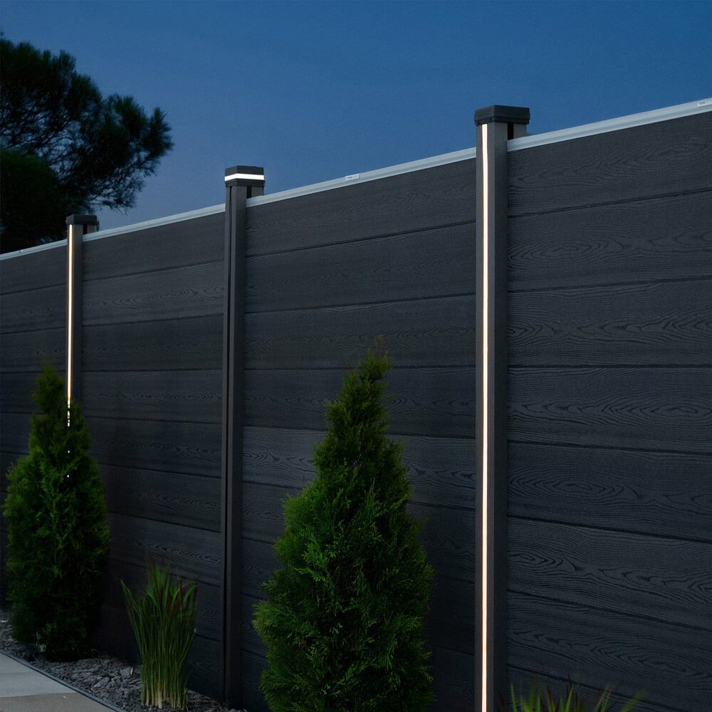 HOME DELUXE Pfostenkappe Pfostenabdeckung mit Solar LED Beleuchtung (1 St)