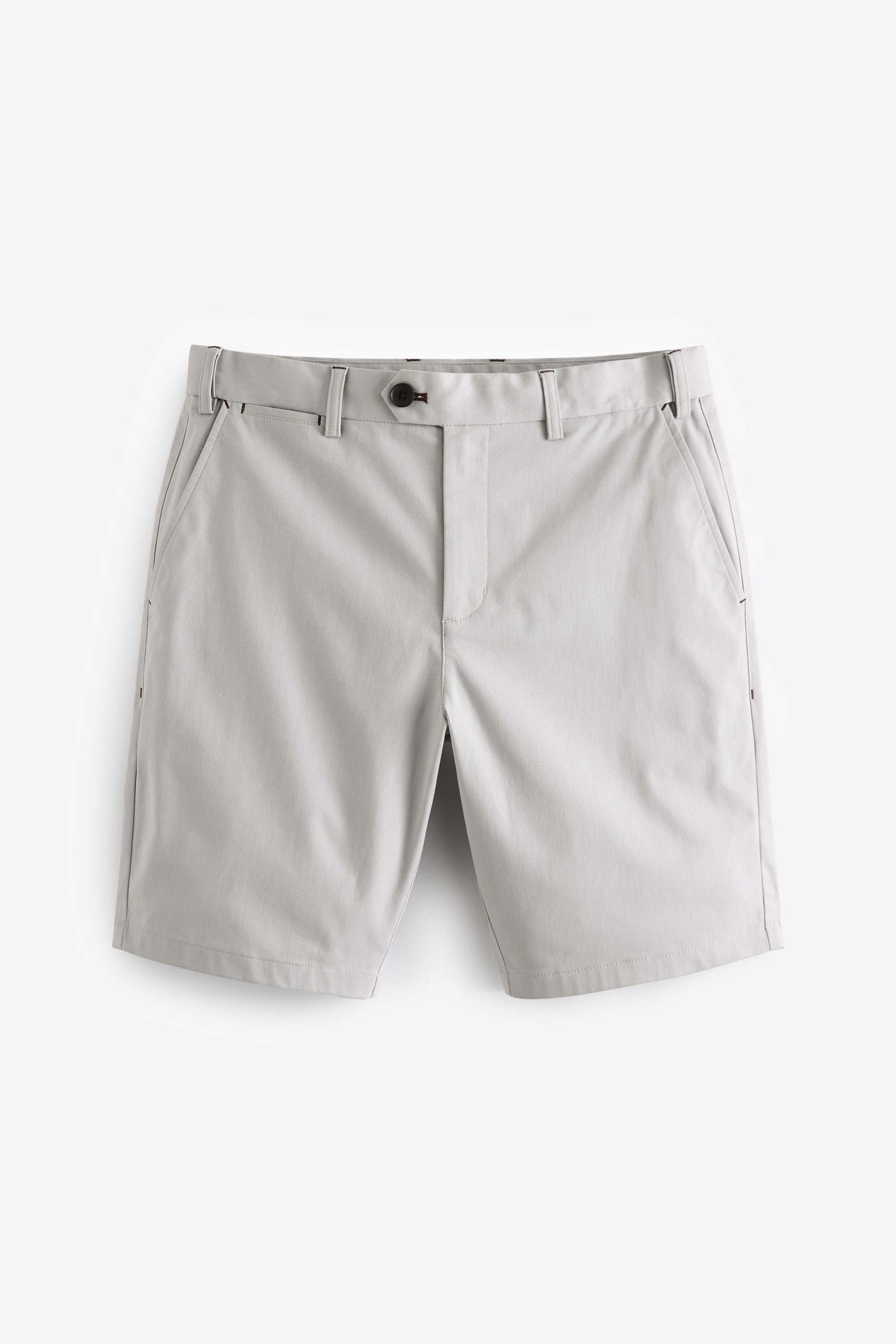 Next Chinoshorts Signature Premium Chino-Shorts aus Baumwolle (1-tlg) Light Grey