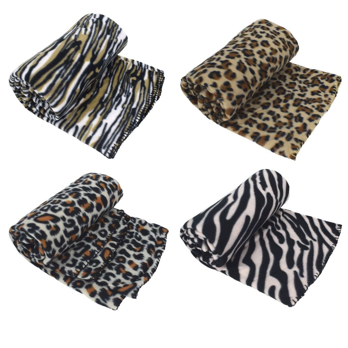 Wohndecke Kuscheldecke Tagesdecke Fleecedecken Wildkatzendesign 130x170cm günstig online kaufen