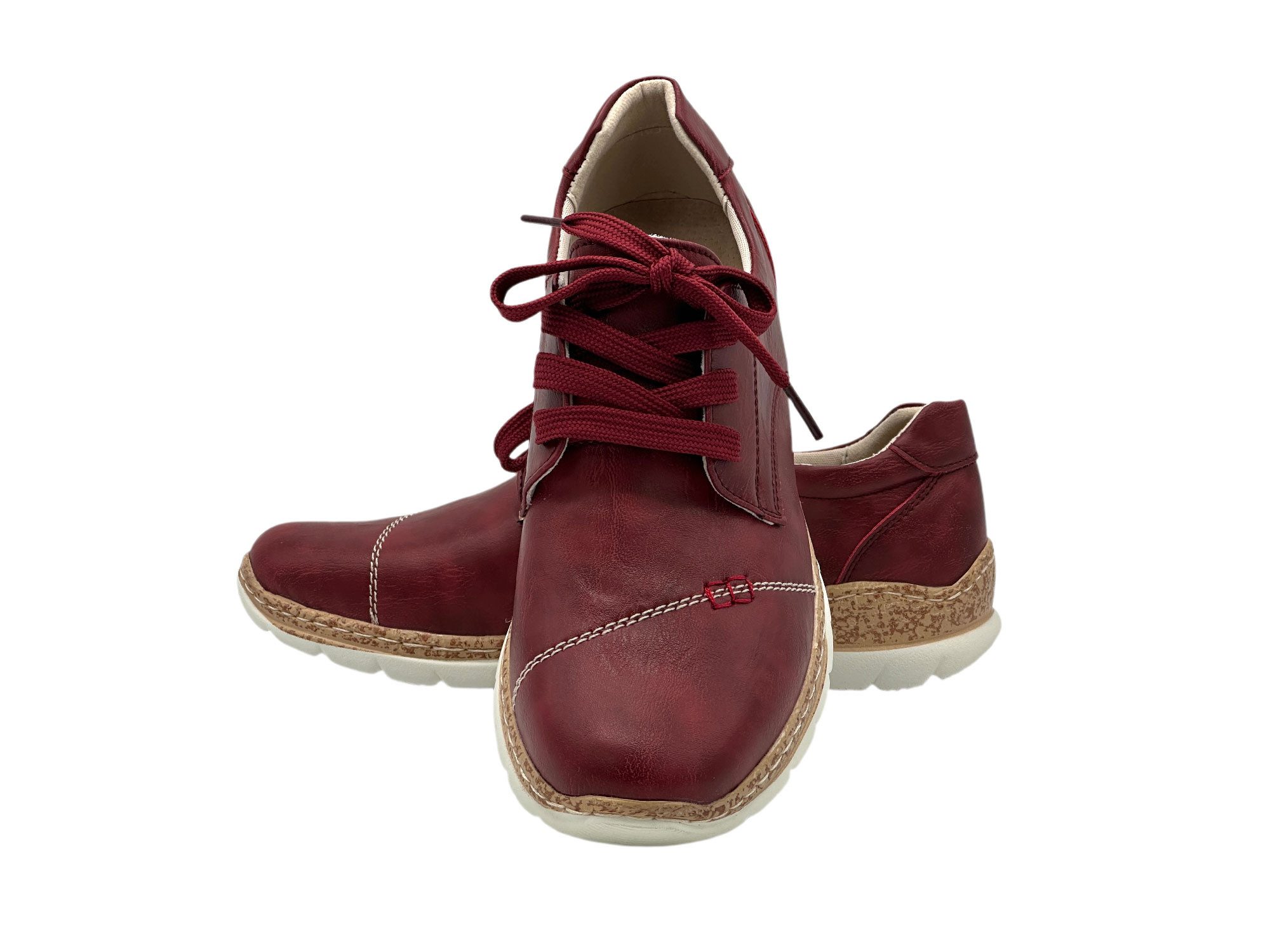 Nowaland Damen Komfort-Halbschuh Schnürschuh Leichtes Design mit strukturie günstig online kaufen