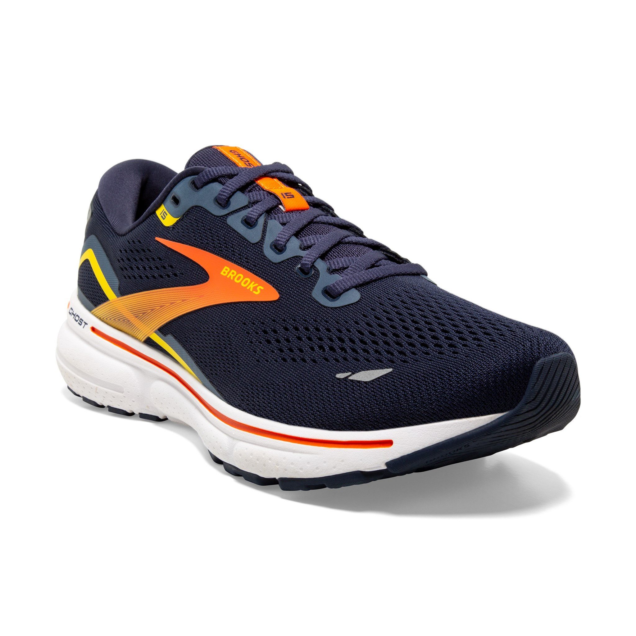 Brooks Ghost 15 Peacoat/Red/Yellow Laufschuh