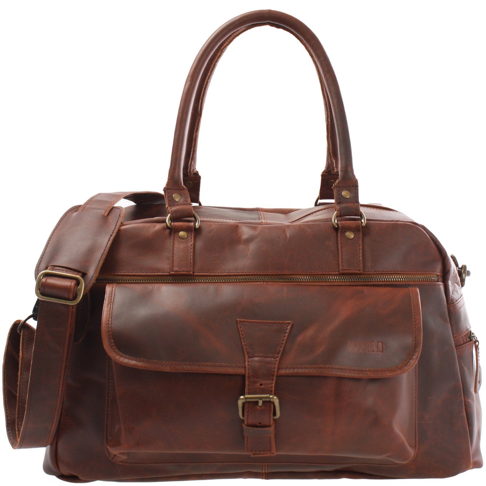 Reisetasche Handgepäck Weekender Leder LE2023