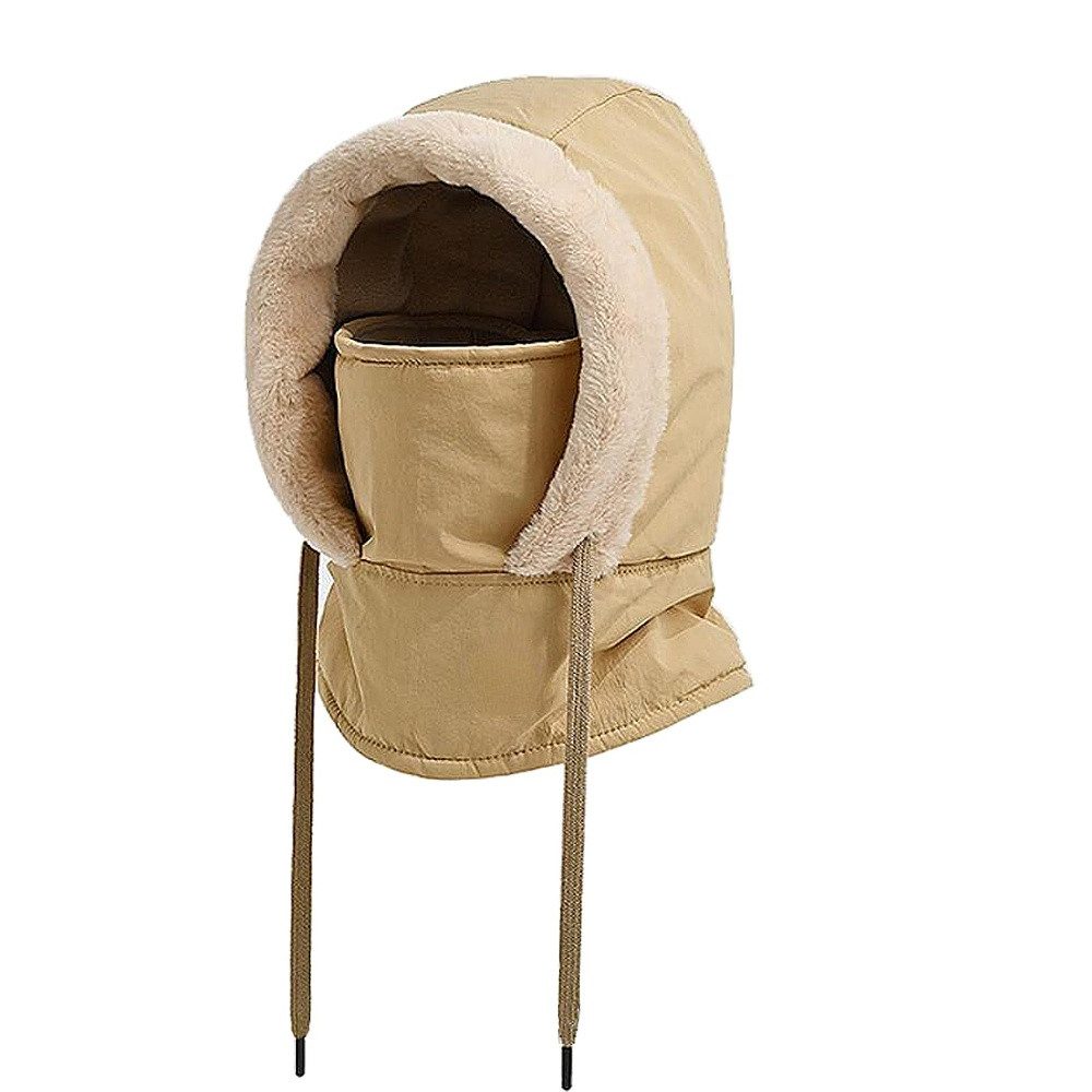 Blusmart Sturmhaube Winter Plüsch Warme Mütze mit Schal (Sturmhaube Mütze u günstig online kaufen