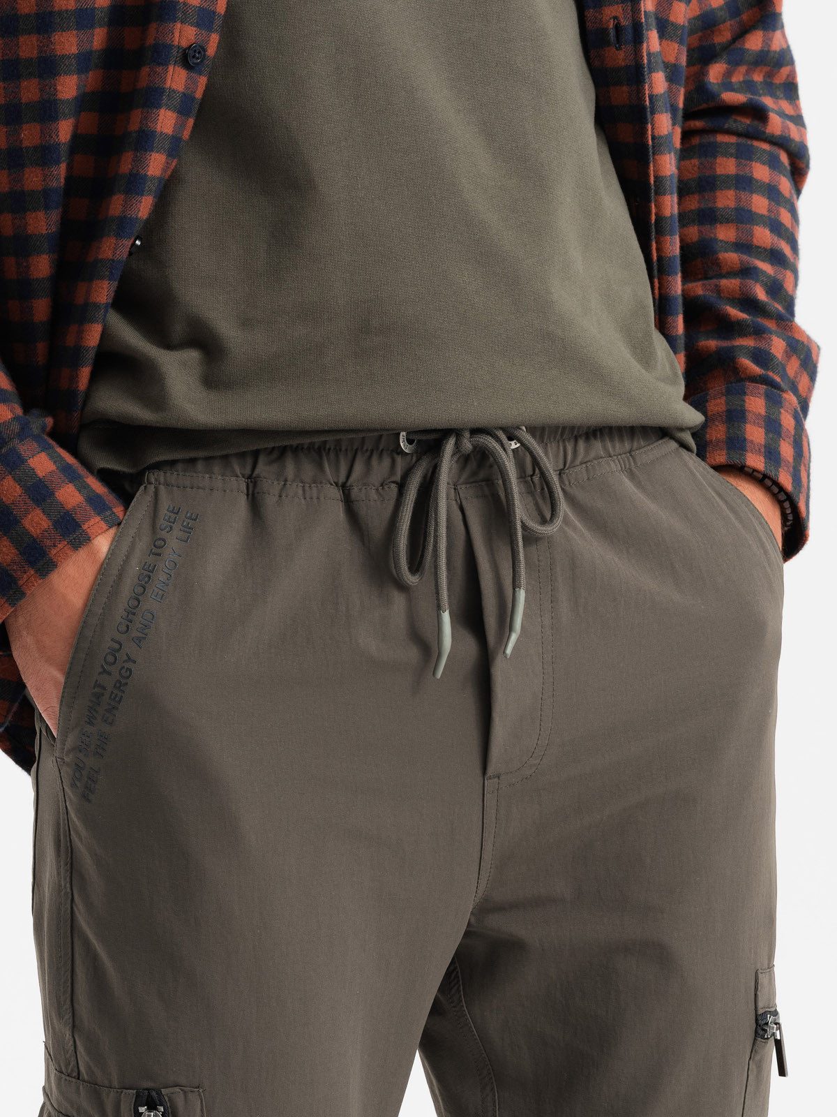 OMBRE Cargohose Herren-Jogginghose mit Cargotaschen