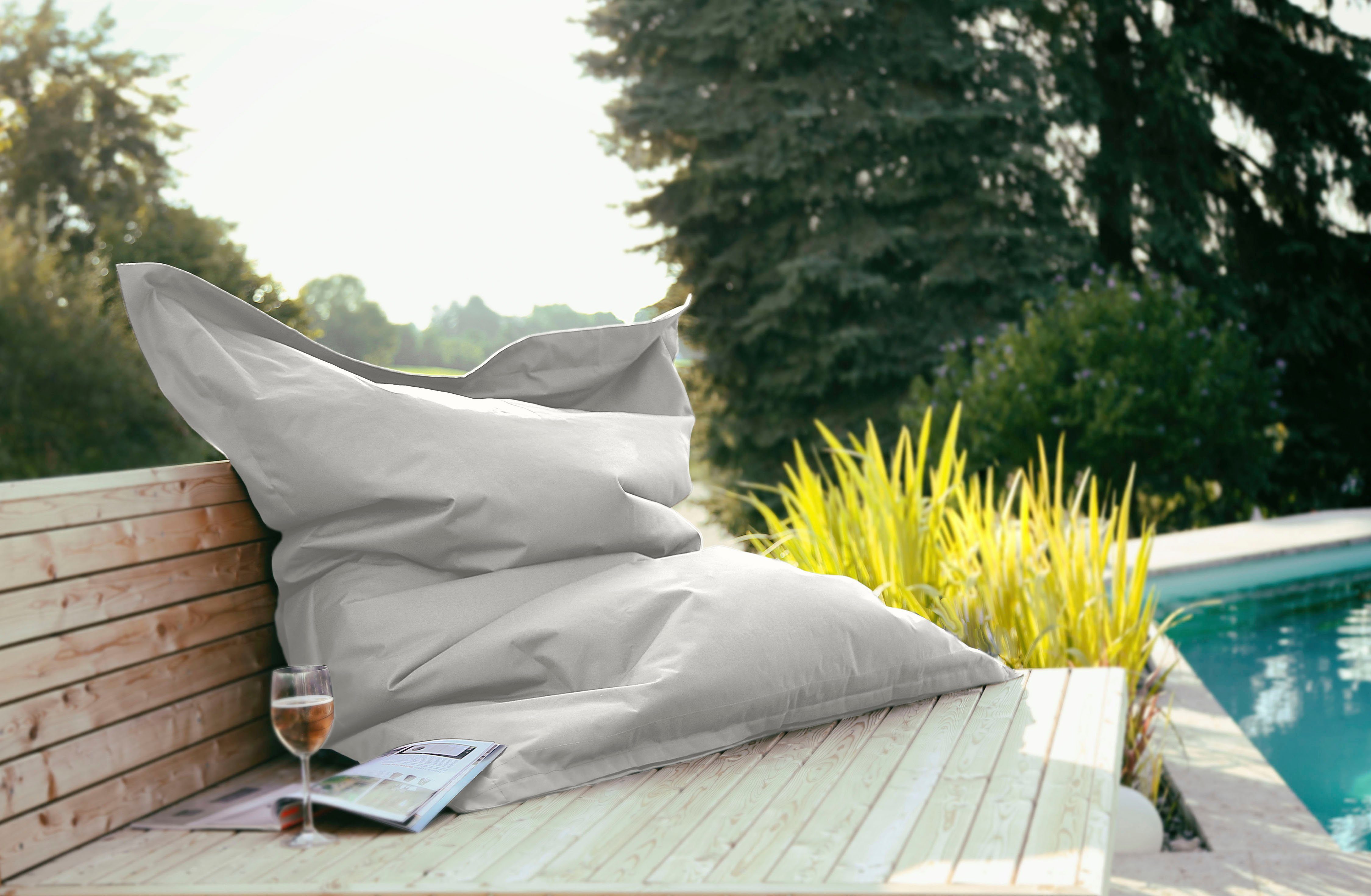 KiNZLER Sitzsack XXL Outdoorfähig (1 St), Uni Farben, Outdoor geeignet, ideal im Wohnzimmer & Kinderzimmer