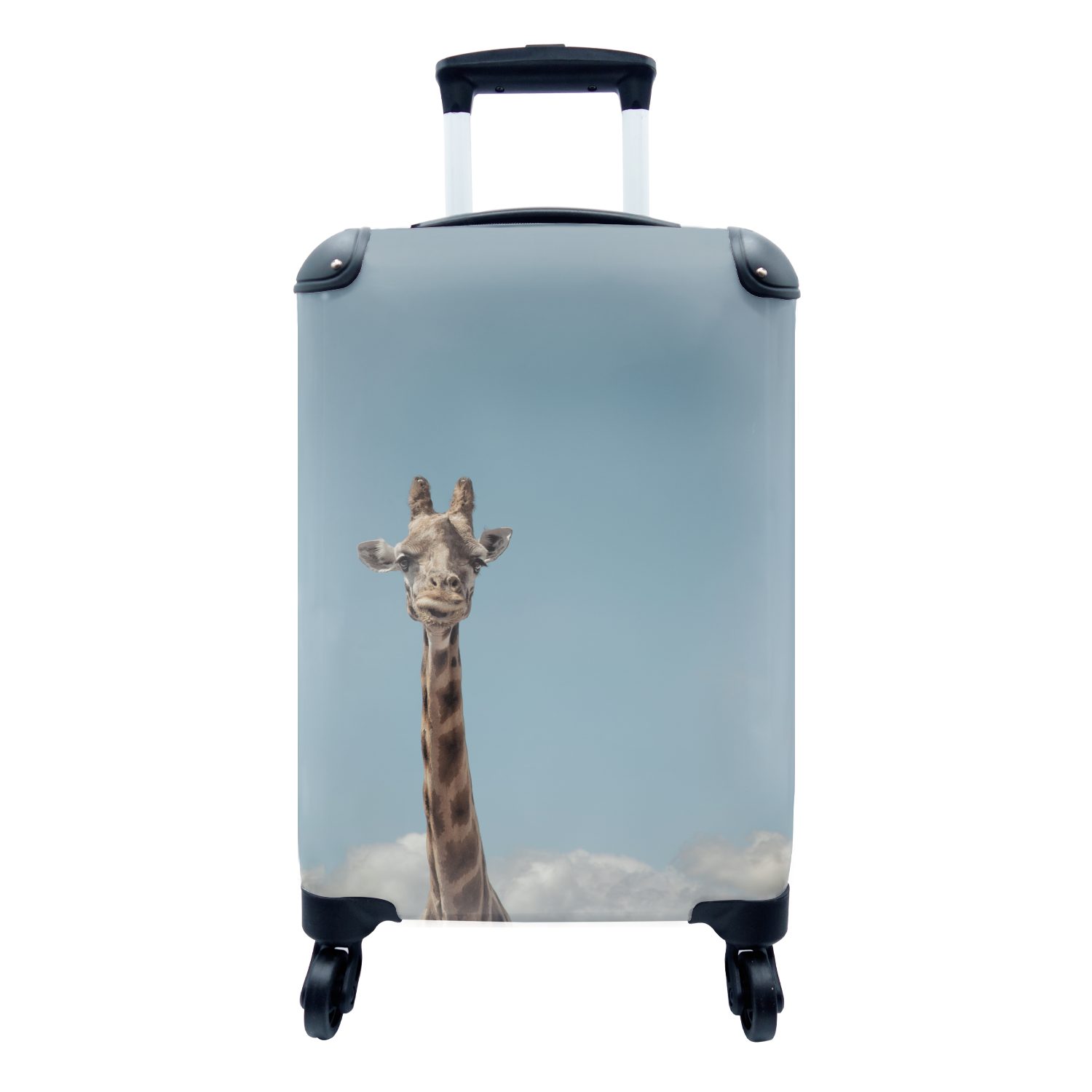 MuchoWow Handgepäckkoffer Giraffe - Luft - Tier, 4 Rollen, Reisetasche mit rollen, Handgepäck für Ferien, Trolley, Reisekoffer