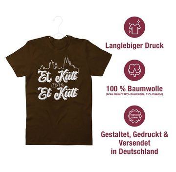Shirtracer T-Shirt Et Kütt Wie Et Kütt Weiß Köln Silhouette - Grundgesetzt Kölsch Kölner Koln - Karneval Outfit - Herren Premium T-Shirt faschings shirt herren - tshirt köln - kölsch kostüm - fastelovend