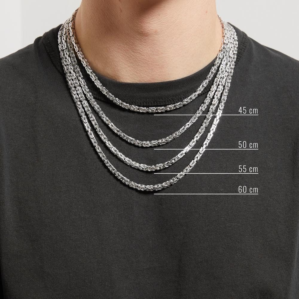 JEWLIX Königskette Anlaufgeschützte Königskette für Herren Stärke 3,0 mm KK0030-RH