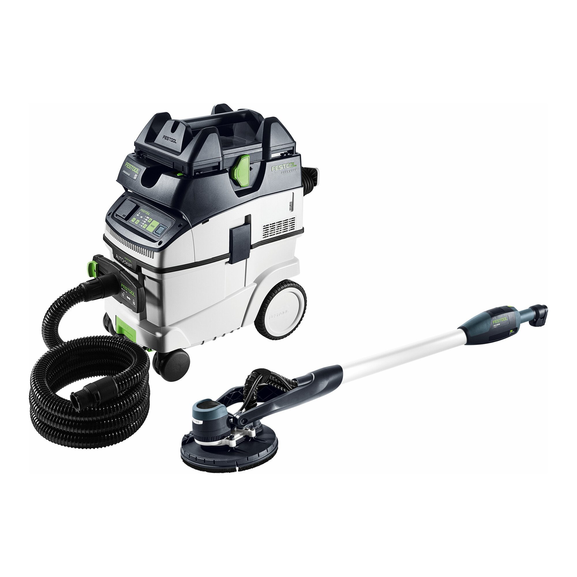 FESTOOL Trockenbauschleifer Festool Langhalsschleifer- und Sauger-Set PLANEX LHS-E 225/CTM 36-Set