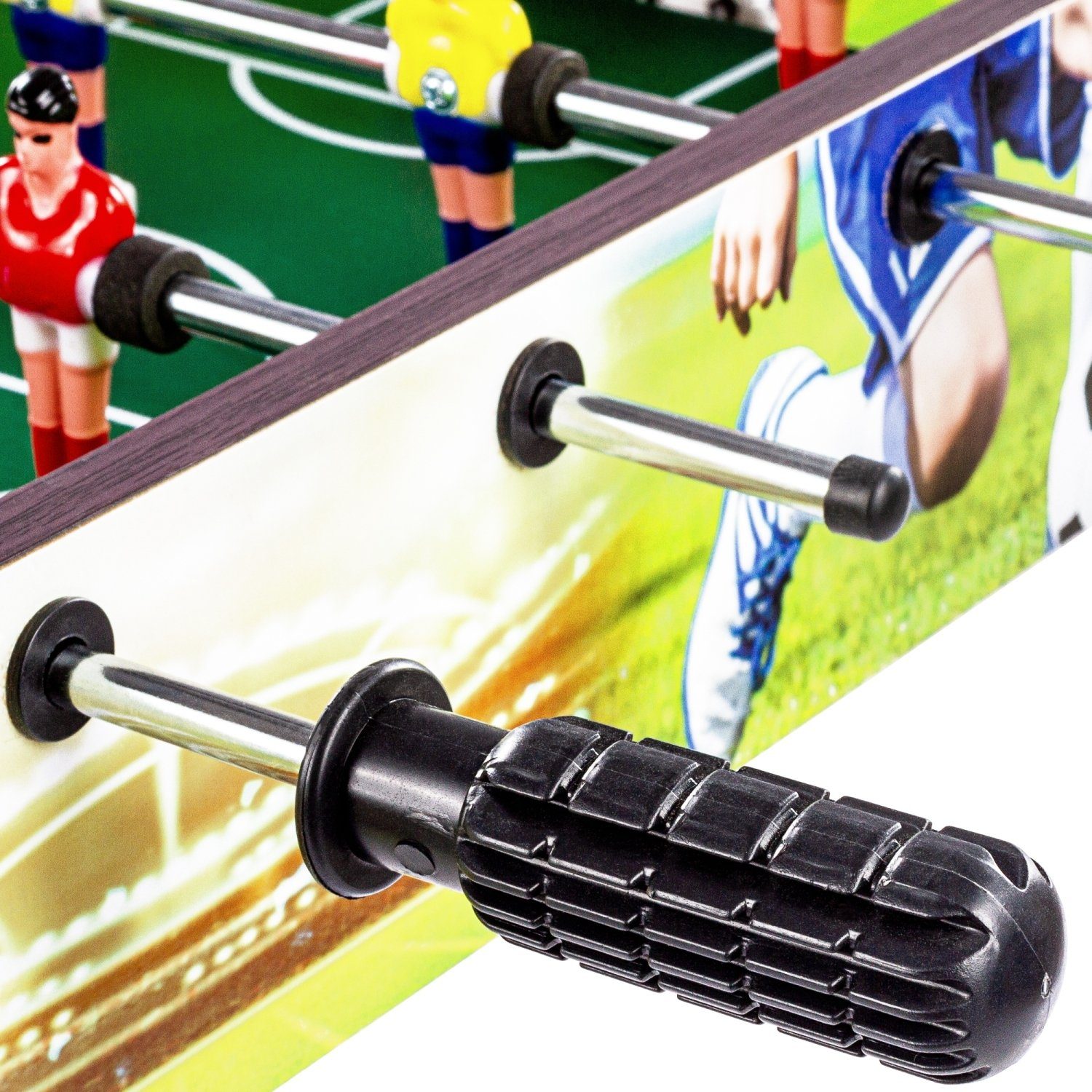 PLANET Kicker GAMES Mini Dekorvarianten Dekor 4 Gewicht: 4 cm, Tischfußball „Chelsea“ Mini-Tischkicker Maße: 70x37x25 Soccer kg, Tischkicker,