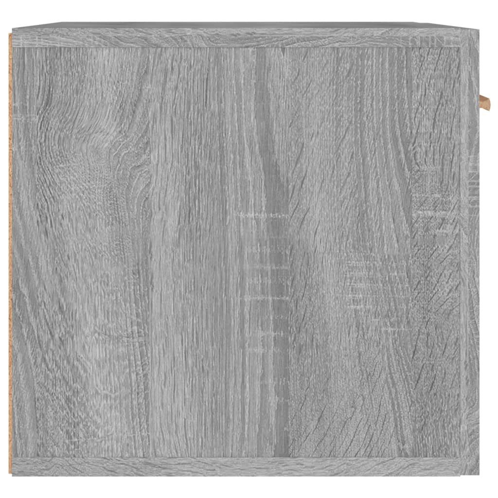 Fächerschrank Wandschrank Holzwerkstoff vidaXL 60x36,5x35 Grau (1-St) cm Sonoma