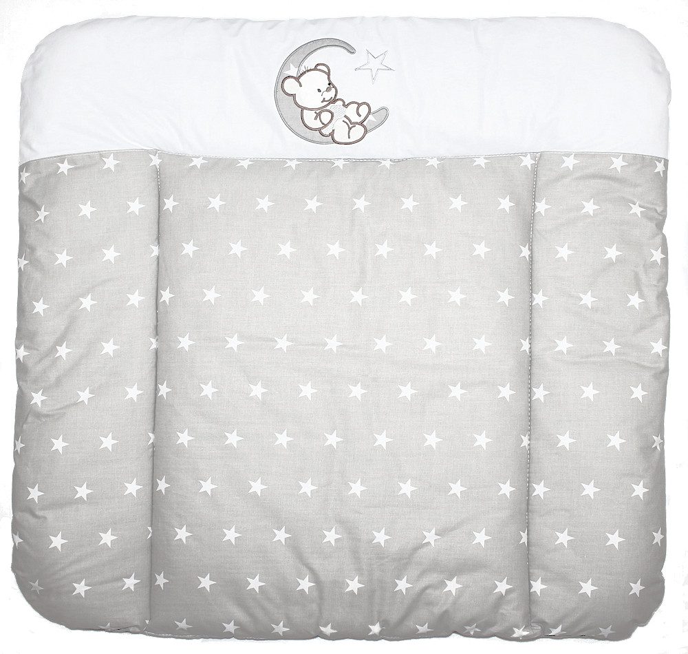 Primawela Wickelauflage Baby Wickeltischauflage Auflage für Wickeltisch -Bärchen auf dem Mond