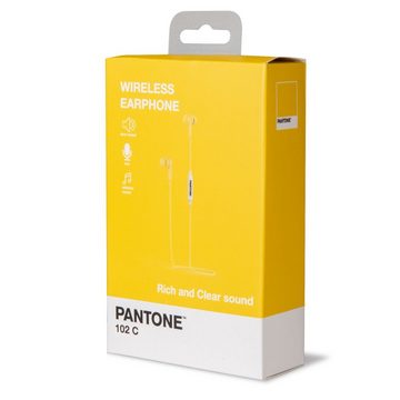 Pantone Universe PANTONE Stereo Bluetooth Kabelgebundener Ohrhörer gelb Bluetooth In-Ear-Kopfhörer