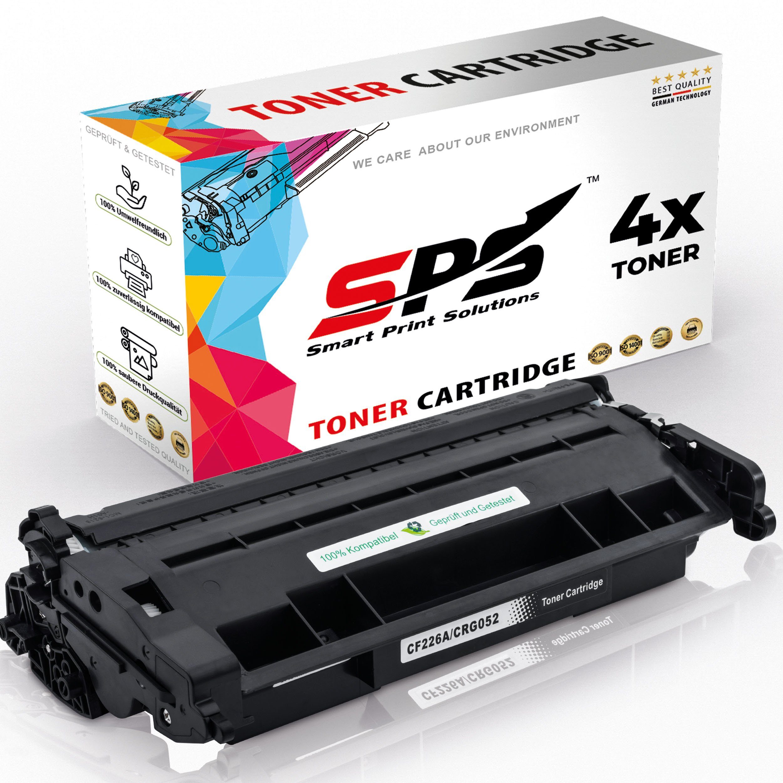 SPS Tonerpatrone 4er-Set Toner kompatibel zu HP CF226A / 26A – Schwarz, (Multipack, 4-St., 4er-Set), Kompatibler Toner, Schwarz, ISO-zertifiziert