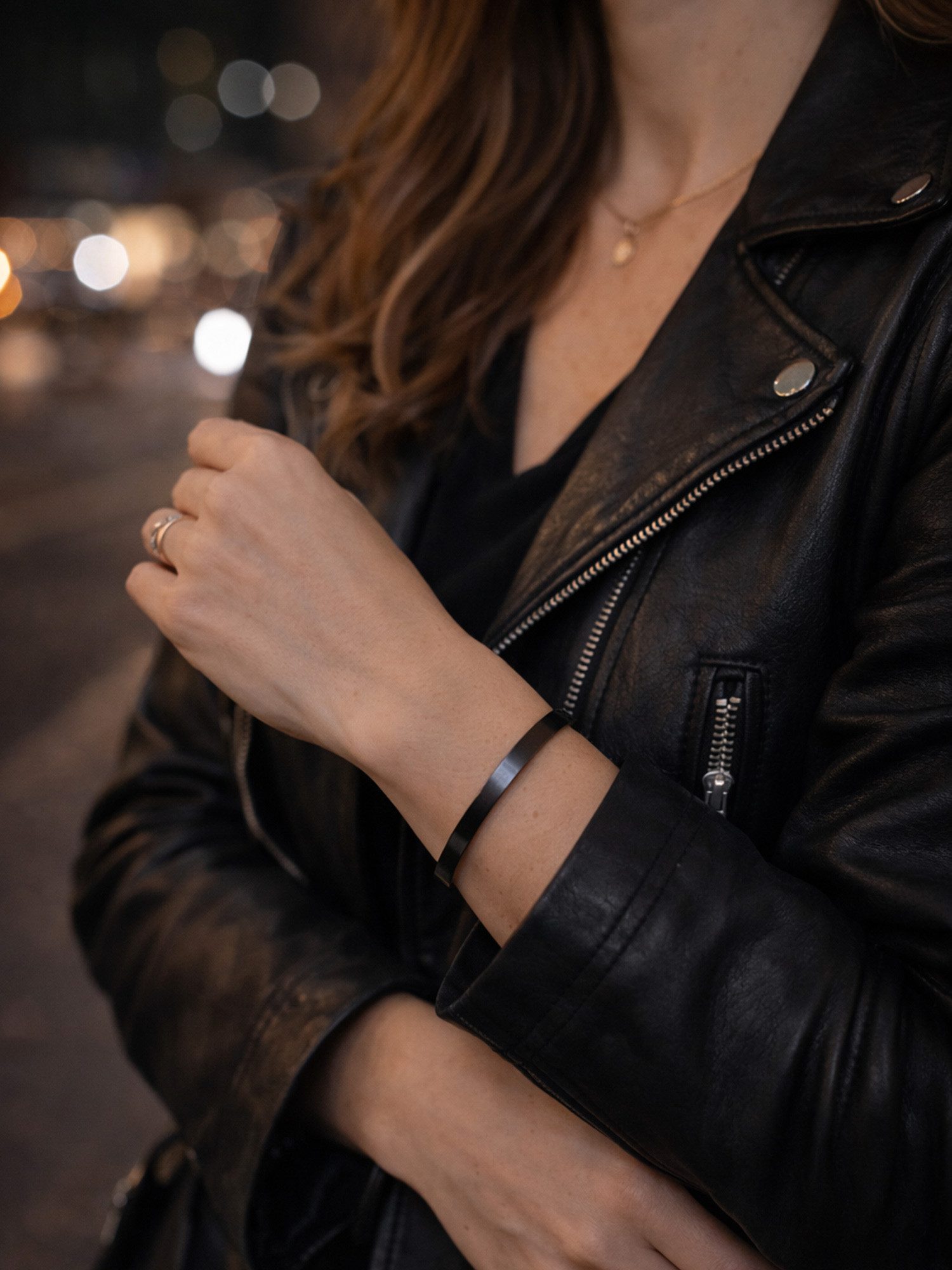 Staufergold Armreif „Pure“ – Minimalistischer Edelstahl-Bangle, handmade with Love!