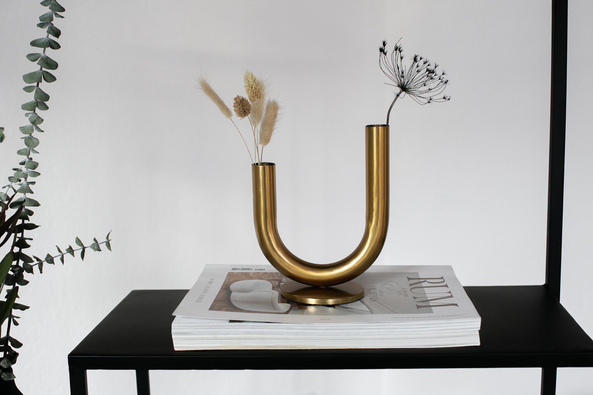 Living Ajala x 18 in cm, Gold, Eisen Dekovase Vase 15 aus LaLe