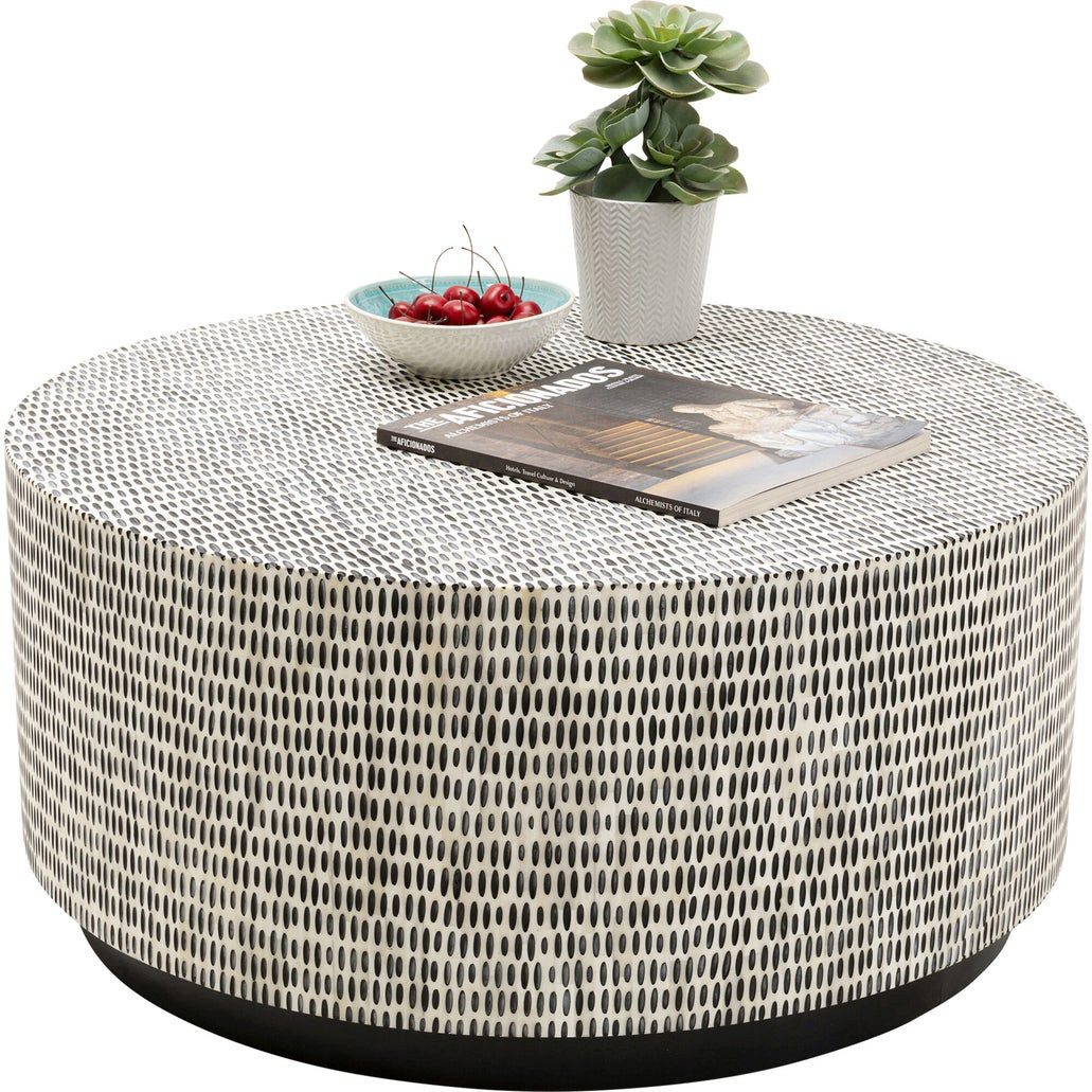 Kare Design Couchtisch Piano, Ø76cm