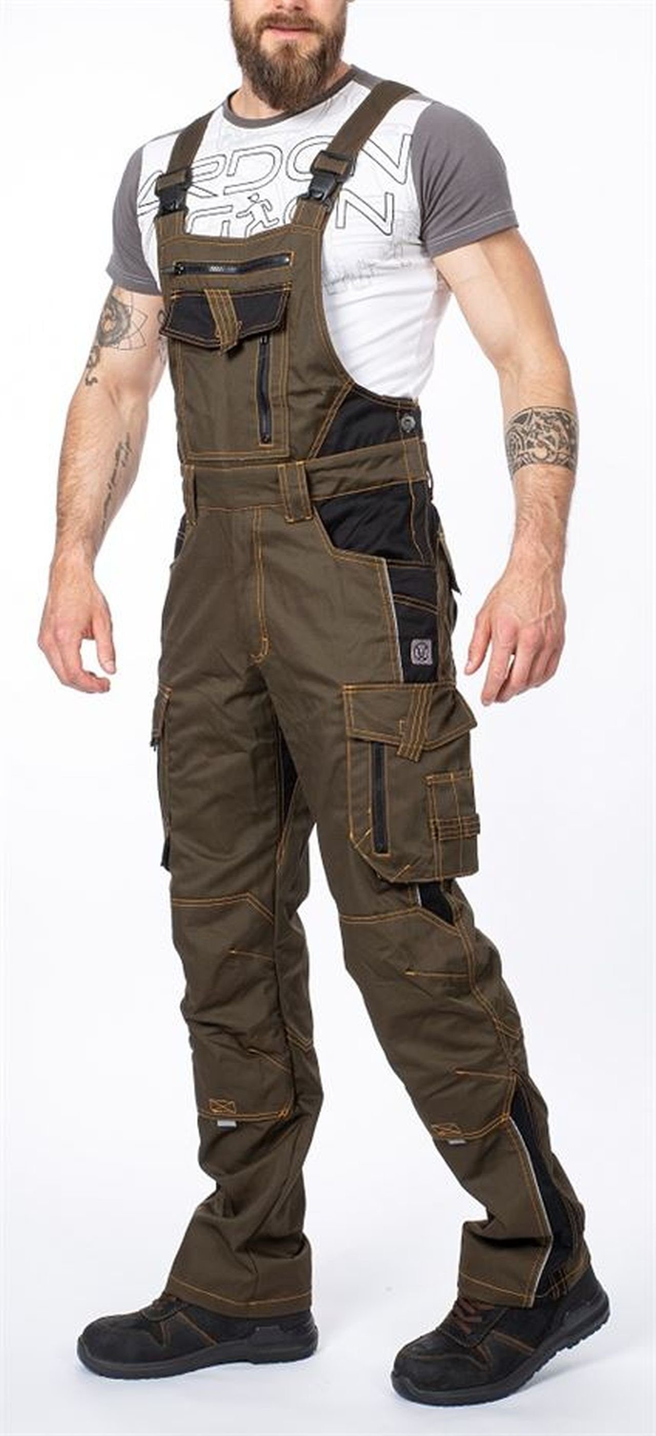 Ardon Safety Arbeitslatzhose Arbeitslatzhose Sicherheitshose Arbeitshose Kombihose Latzhose