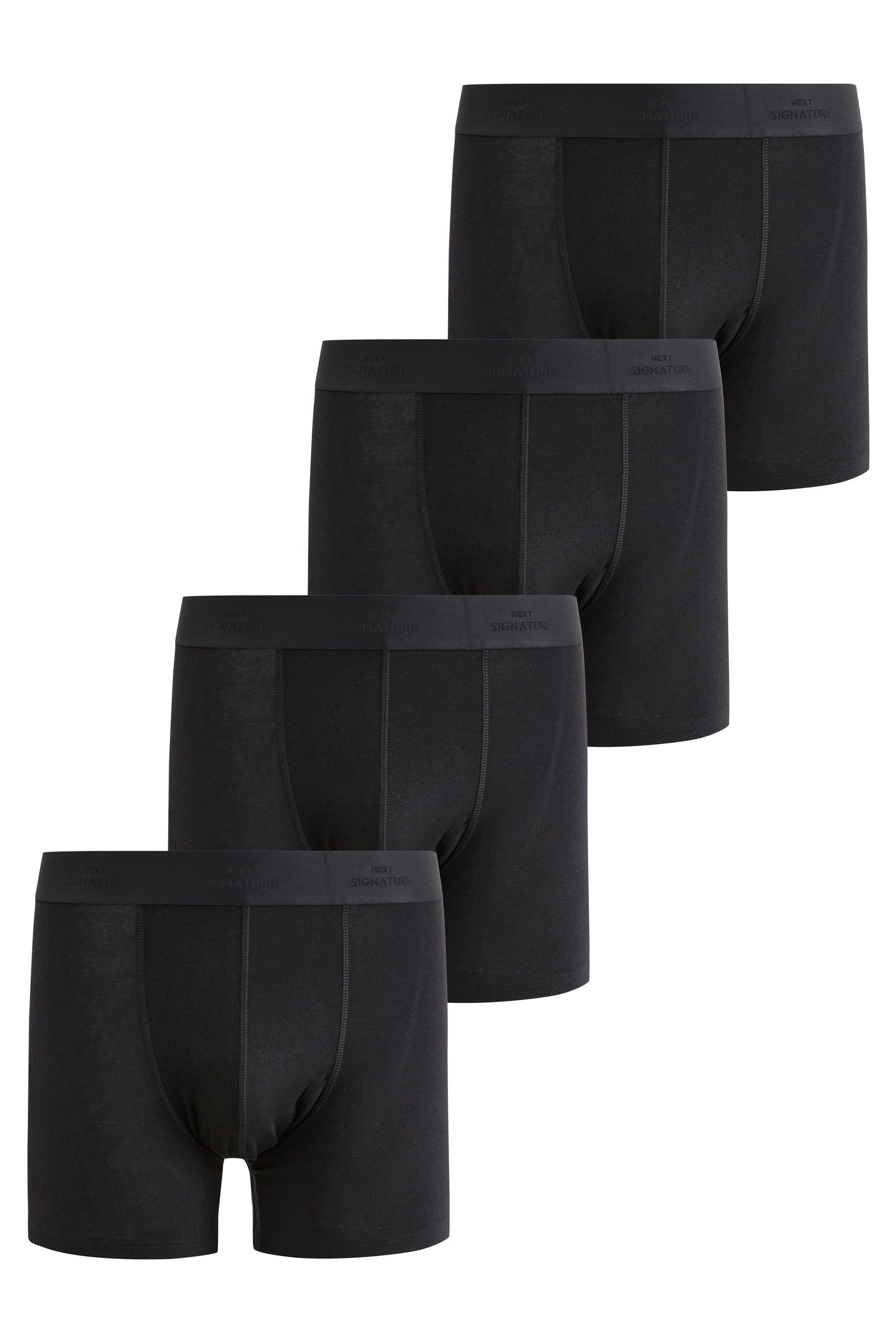 Next Boxershorts Signature Boxershorts mit Baumwolle, 4er-Pack (4-St)
