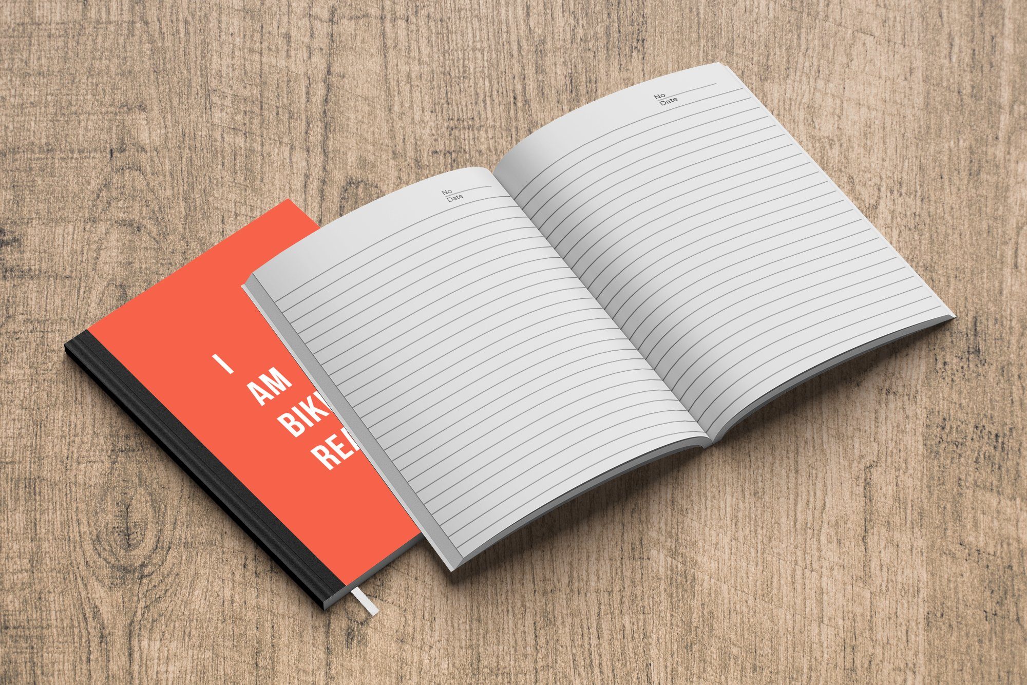MuchoWow Notizbuch Ich bin Merkzettel, Journal, - - Orange Haushaltsbuch Tagebuch, den 98 A5, bereit für Notizheft, Zitat, Seiten, Bikini