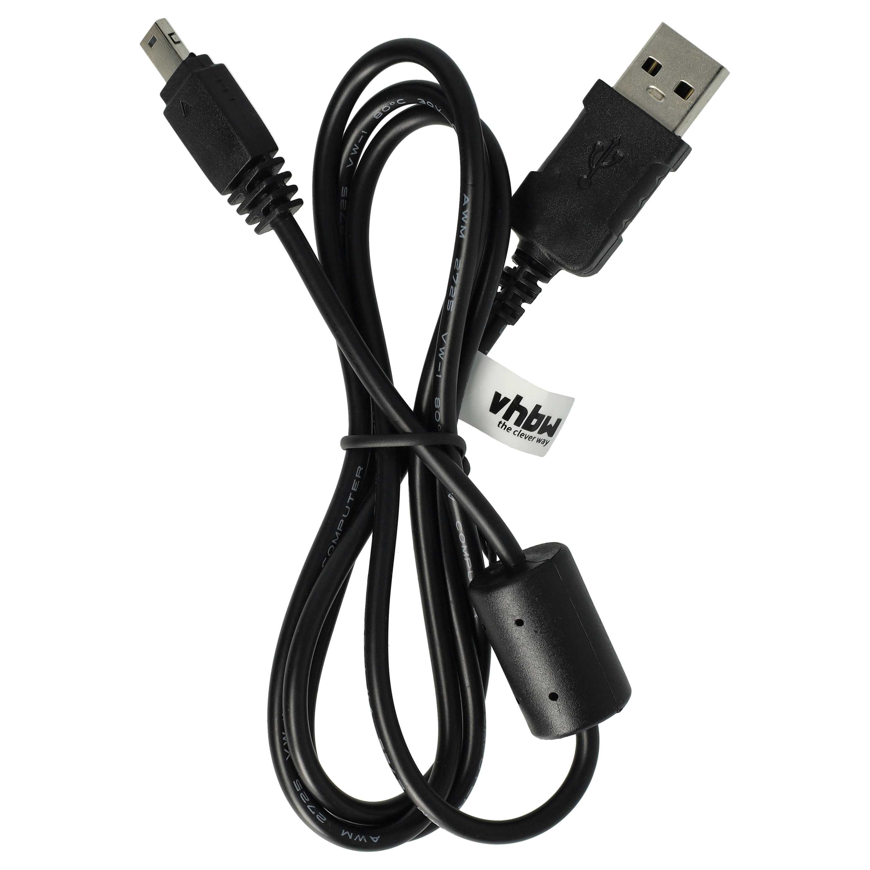 vhbw passend für Casio Exilim EX-Z11, EX-Z150, EX-Z20, EX-Z115, EX-Z2, EX-Z USB-Kabel, (100 cm), Kompatibler USB-Kabel Adapter für Fotoapparat – Bild 4 von 5