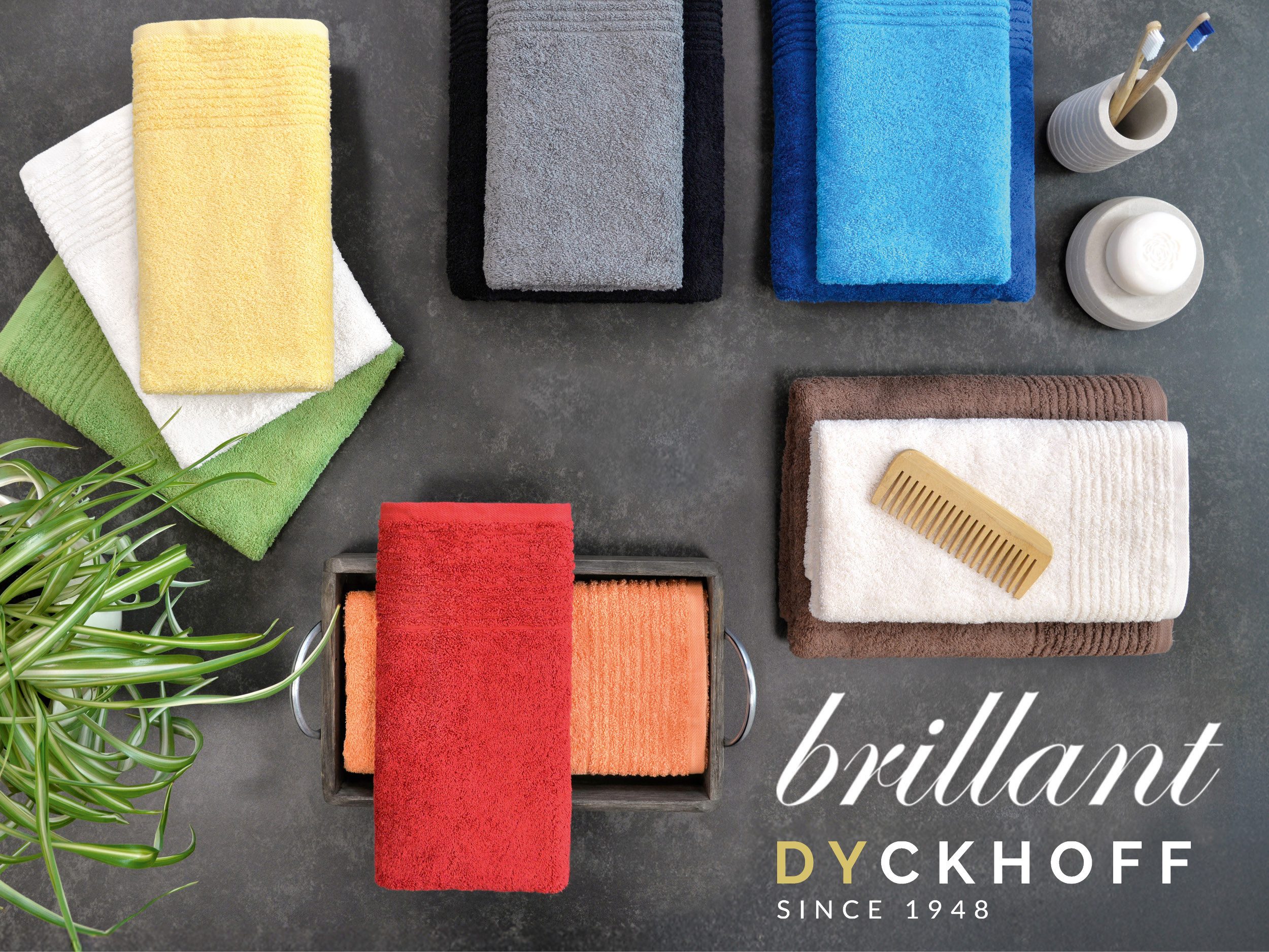 Dyckhoff Handtücher Handtuch-Set BRILLANT 2-tlg., Baumwolle, 50x100 cm, Frottier (2-St), Baumwolle – Bild 5 von 5