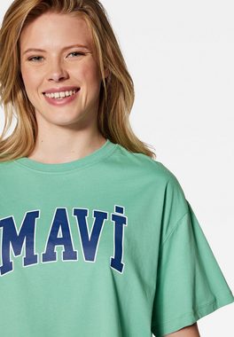 Mavi Rundhalsshirt MAVI PRINTED TEE Oversize T-Shirt Mit Mavi Print