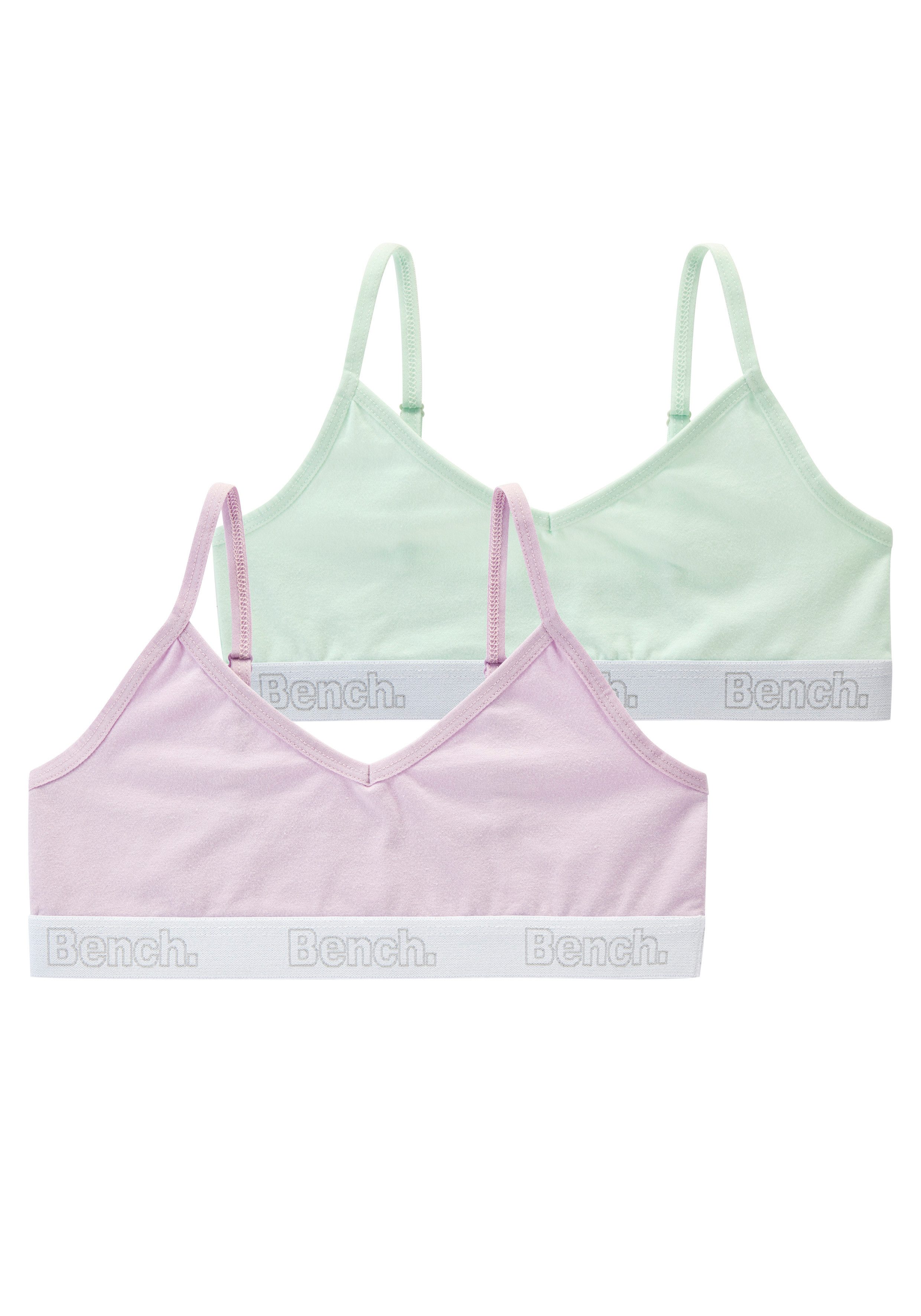 Bench. Bustier (Packung, 2-tlg) mit weichem Logo-Bündchen