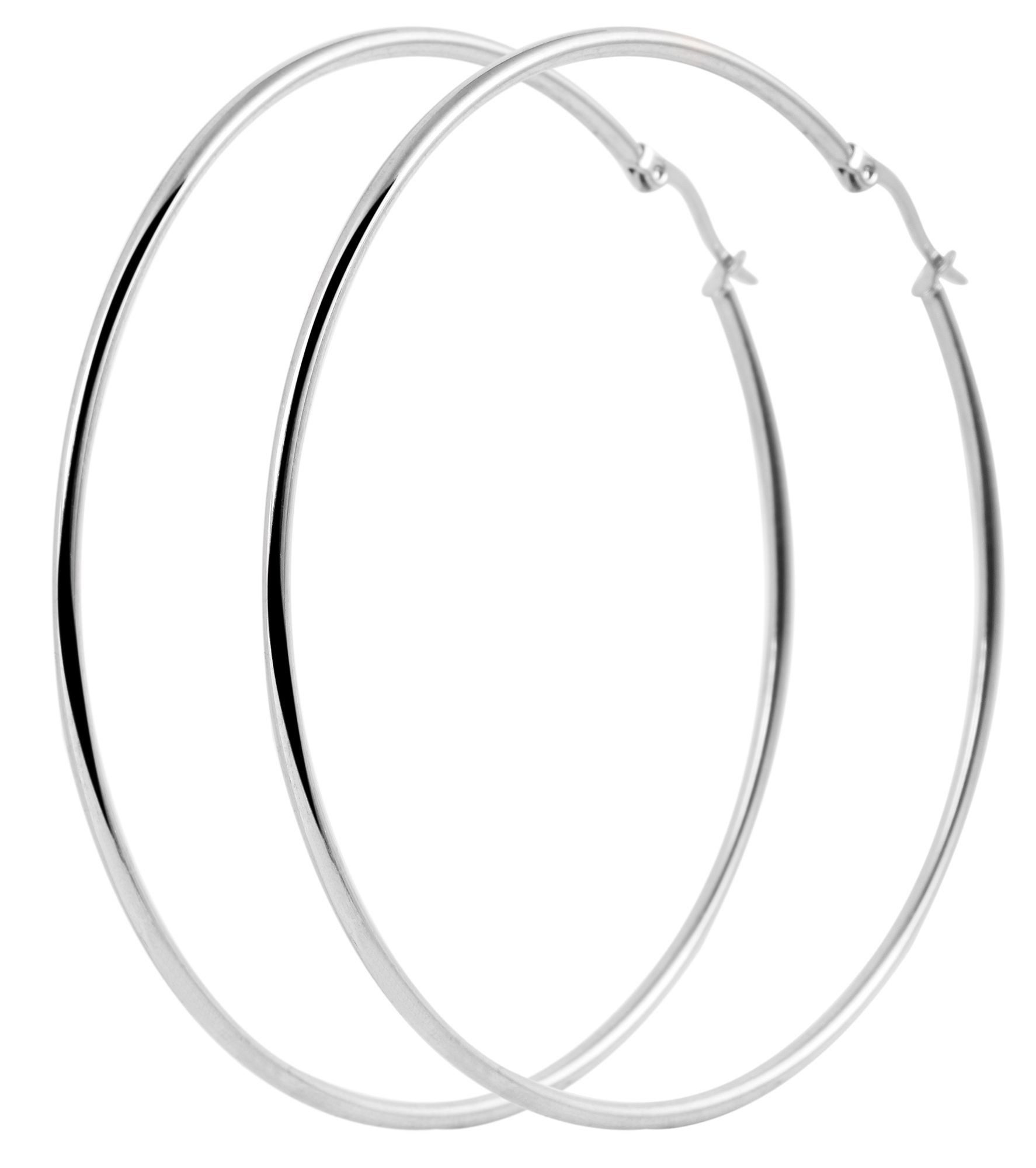 AKZENT Ohrring-Set Ora Creolen Ohrringe Edelstahl silber Damen wasserfest ( günstig online kaufen