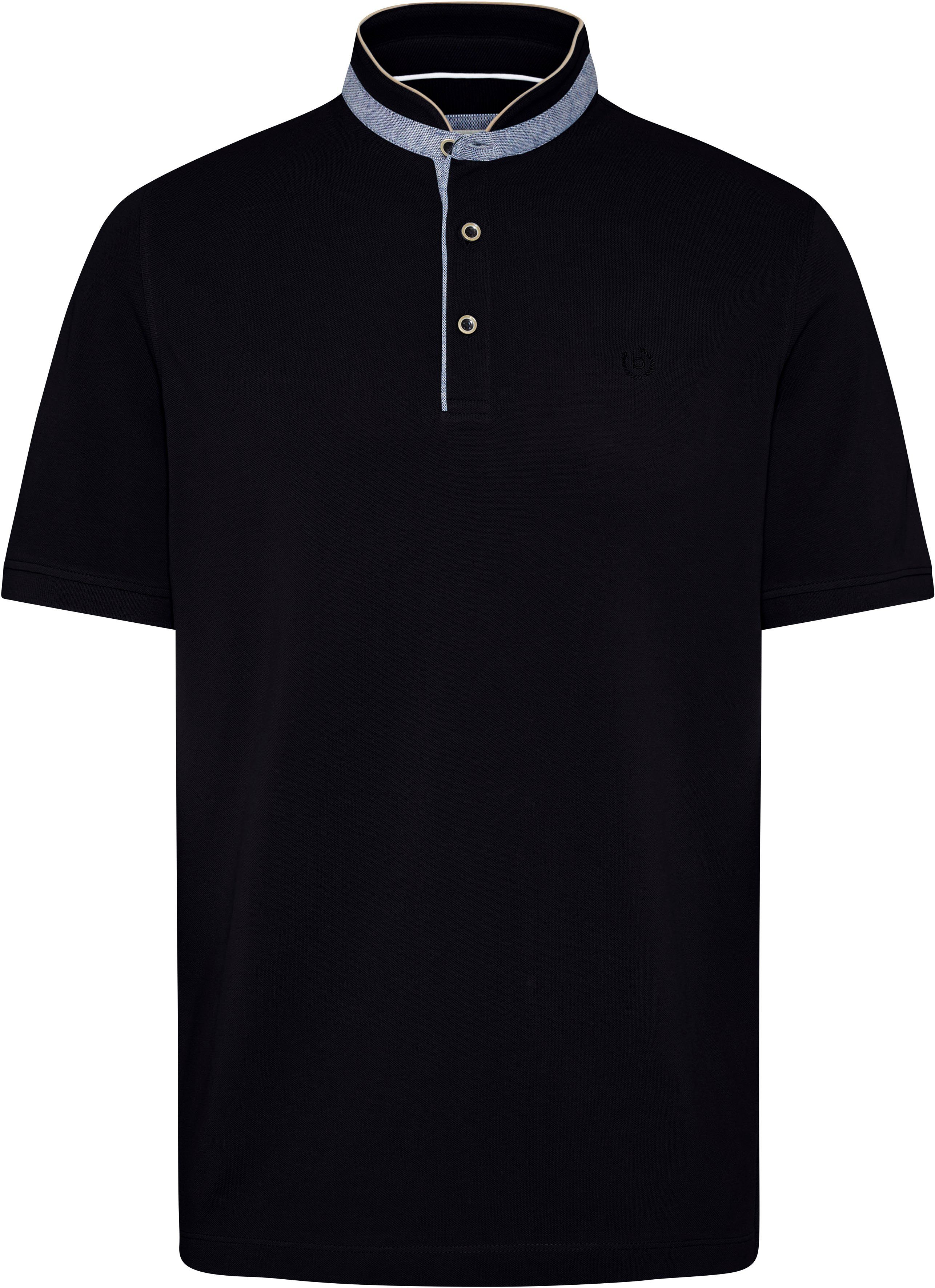 Poloshirt mit marine Stehkragen bugatti modischem