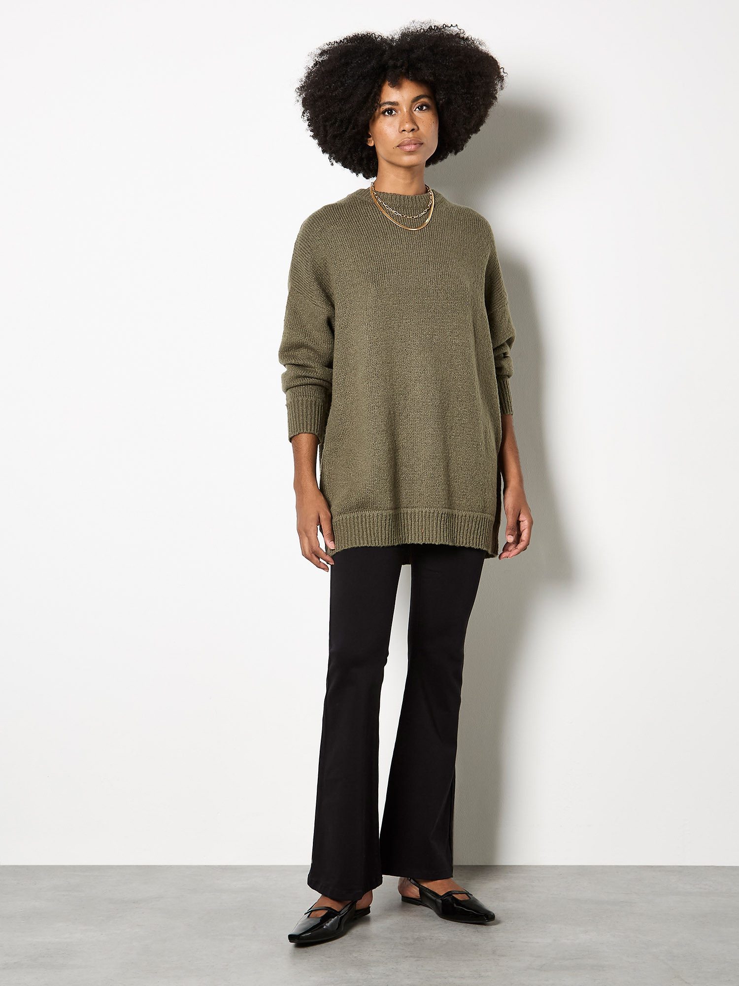 Apricot Strickpullover Strickpullover im Oversized-Stil günstig online kaufen