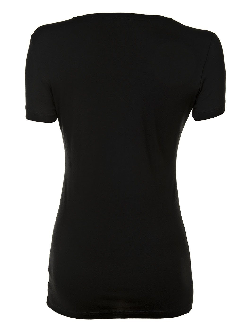 Damen T-Shirt Schwarz Emporio Loungewear, Rundhals, - Kurzarm Armani T-Shirt