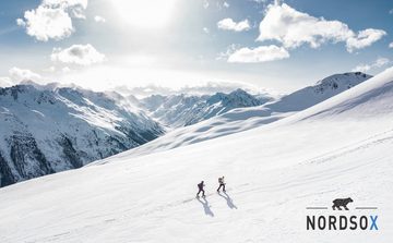 NORDSOX Skisocken Performance Merino für Damen & Herren (1-Paar) gepolsterte Belastungszonen, atmungsaktiv, geruchsneutral