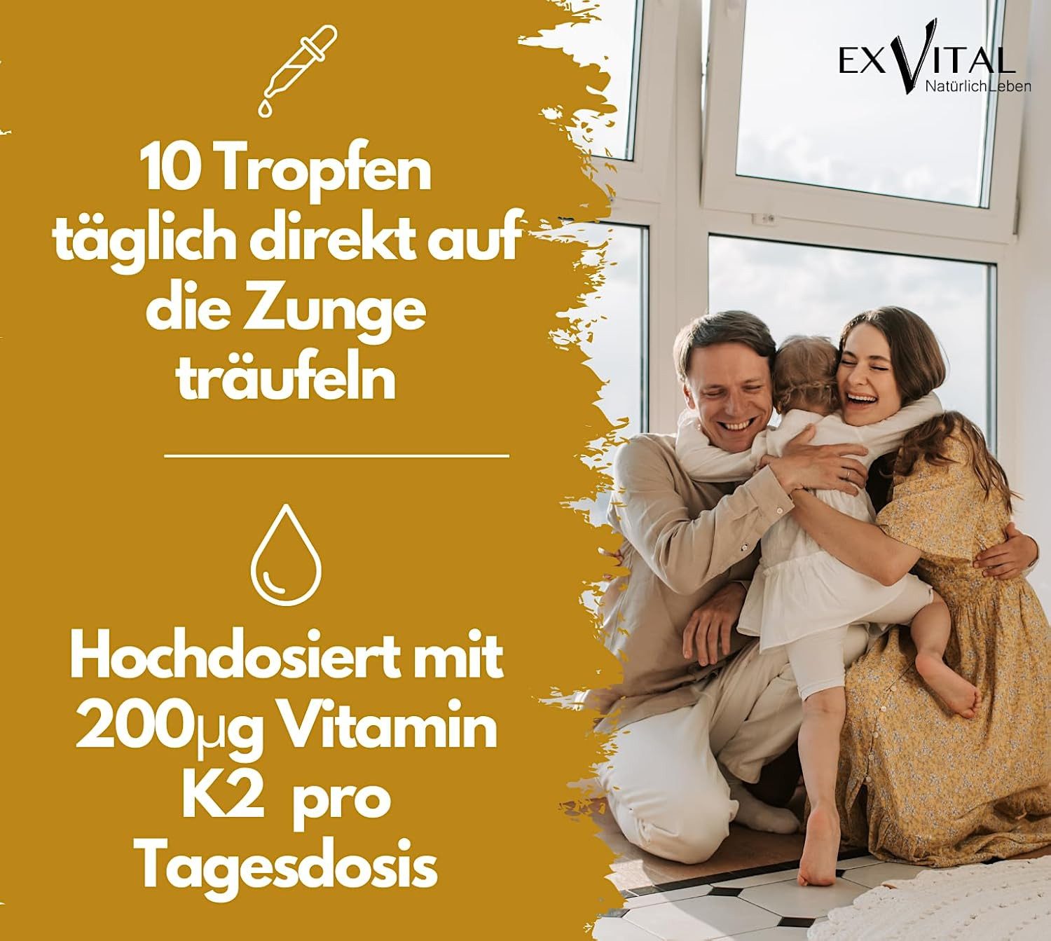 Vitamin K2 MK-7, All-Trans Tropfen, Premium K Vitamin Tropfen, 30 ml