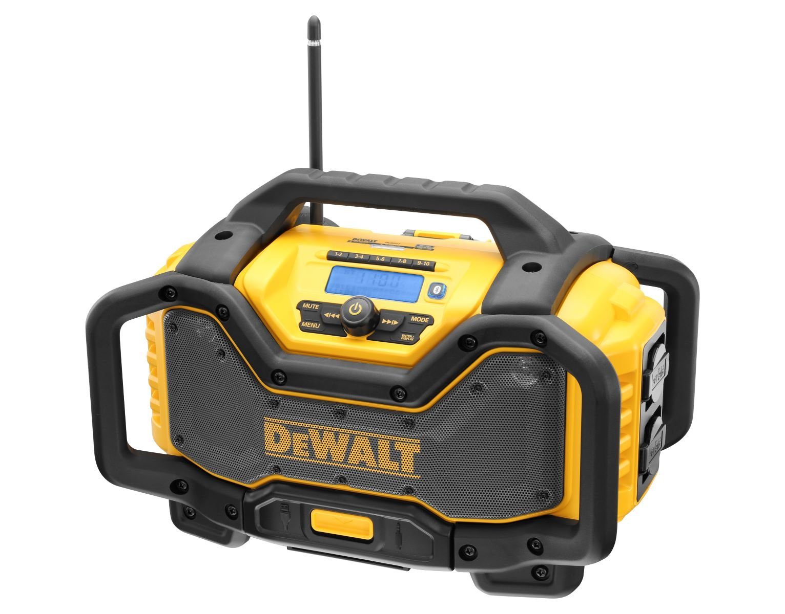 DeWalt DCR027-QW Baustellenradio (Digitalradio (DAB), FM Stereo, Akku- und Netz-Radio mit Ladefunktion, Bluetooth und DAB)