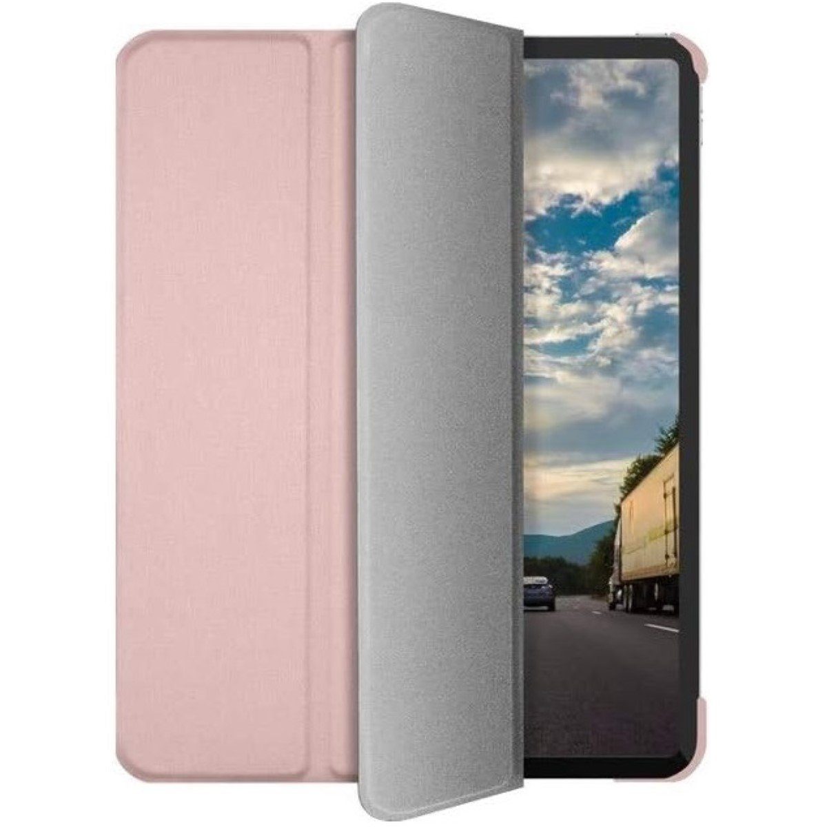 Macally Tablet-Hülle Schutz-Hülle Ständer Smart Tasche Cover Etui Rose, Ständer für iPad Pro 12,9" 2020 2021 2022 Befestigung für Apple Pencil