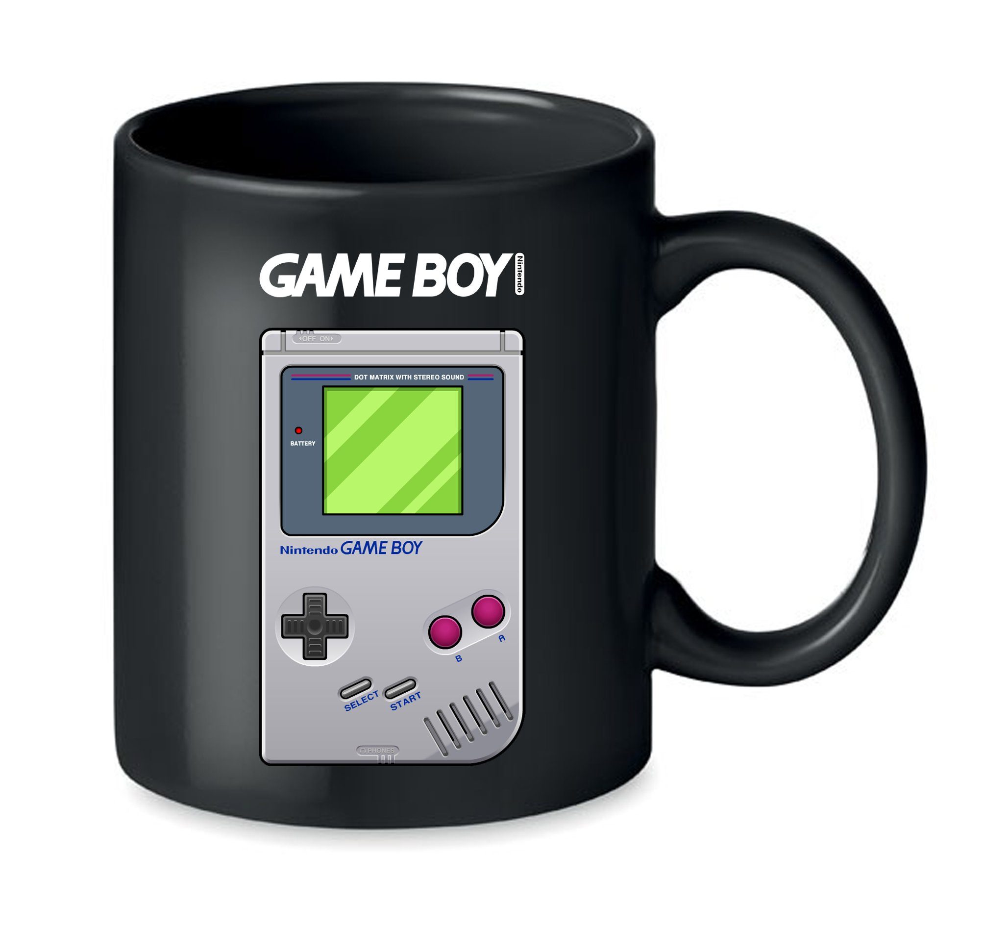 Blondie & Brownie Tasse Game Boy Retro Nintendo Konsole Gaming, Keramik Schwarz