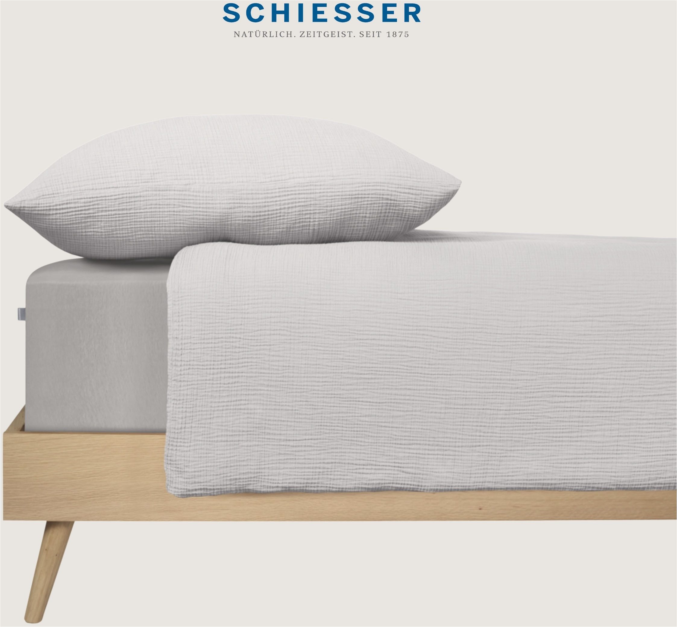Schiesser Bettwäsche Molly aus supersofter Musselin-Qualität in gedeckten F günstig online kaufen