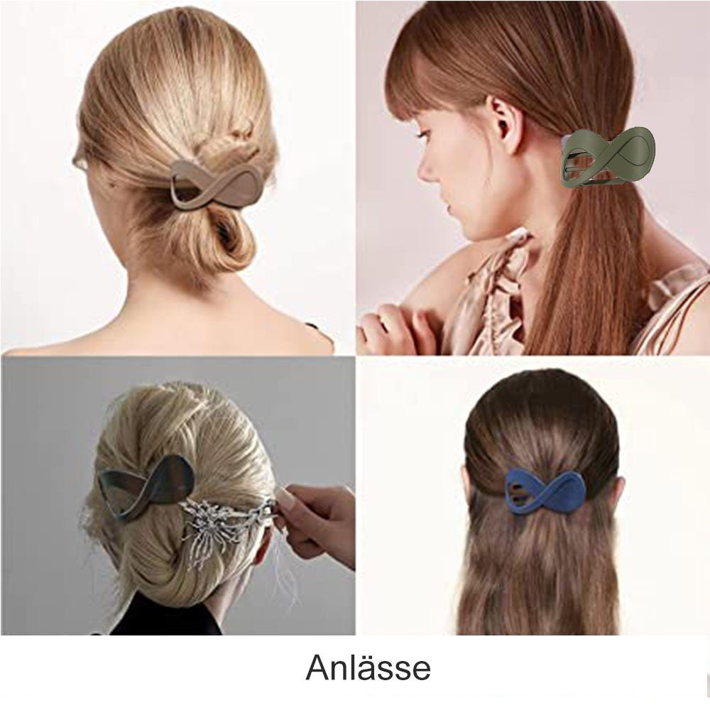 8 von NUODWELL Damen Haarstyling-Set Haarspangen, Haar 4 Haarspangen dekorative Stück Vintage