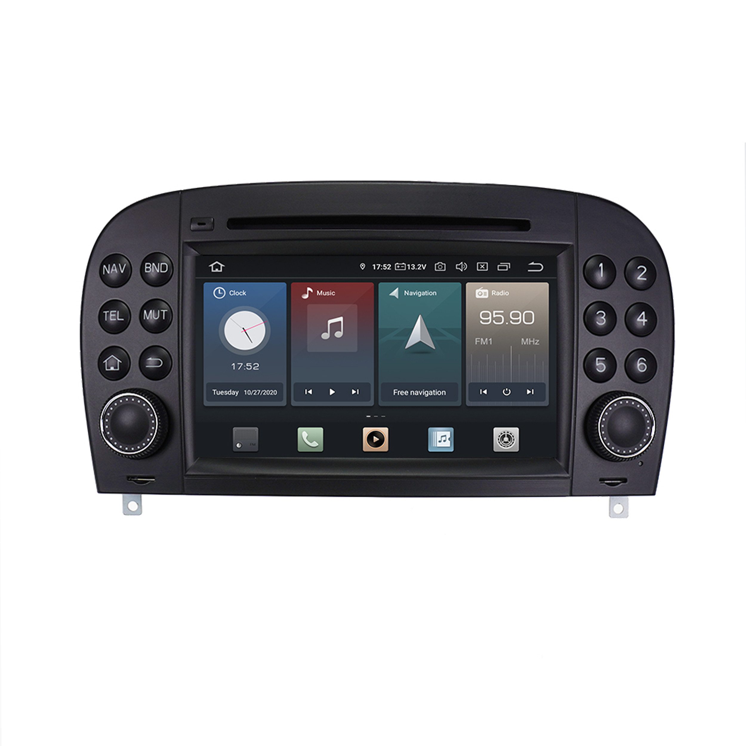 Für Mercedes SL R230 NTG 2.5 7" Touch Android Autoradio GPS CarPlay Einbau-Navigationsgerät