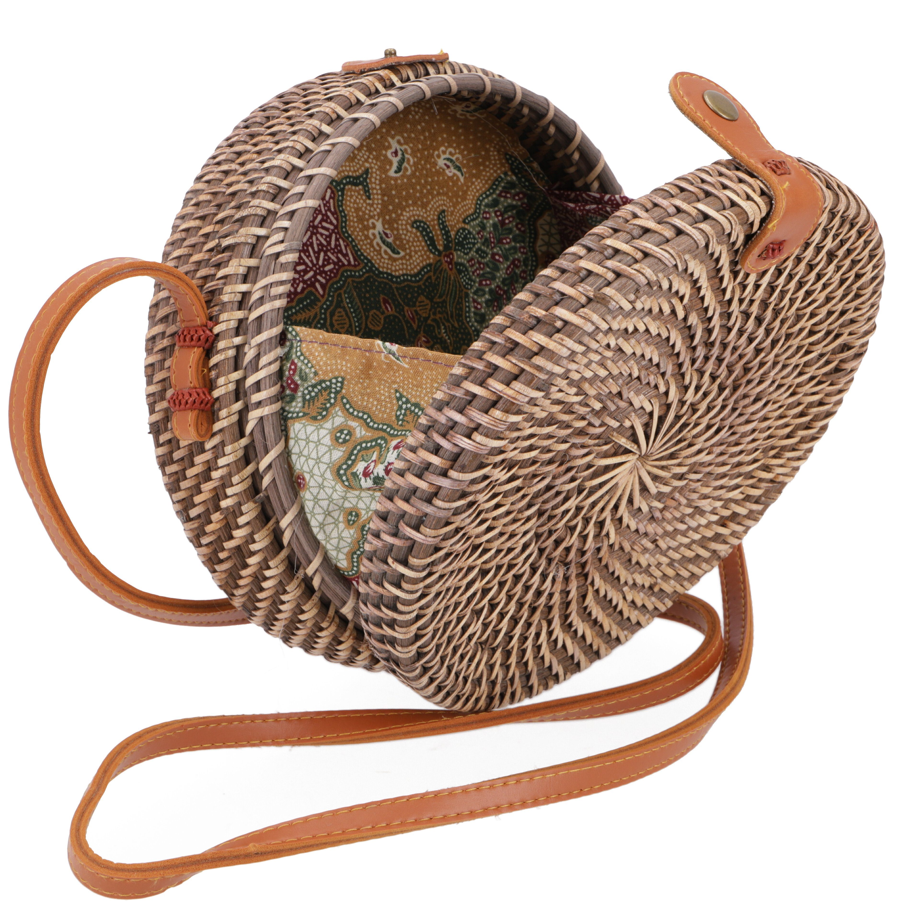 Guru-Shop Korbtasche Geflochtene Handtasche, Korbtasche,..
