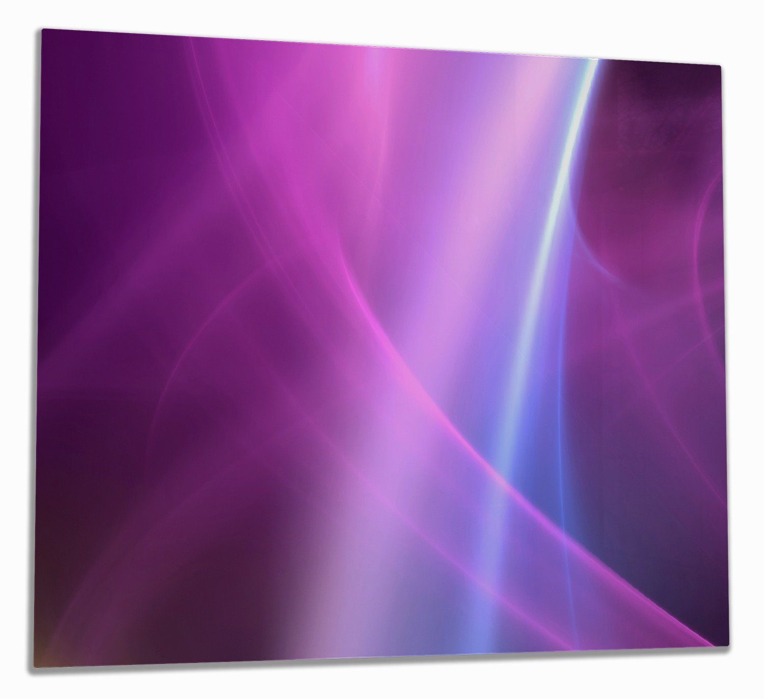Muster Größen lila tlg., violett 5mm ESG-Sicherheitsglas, Noppen), Abstraktes Herd-Abdeckplatte pink inkl. 1 in (Glasplatte, verschiedene Wallario schwarz,