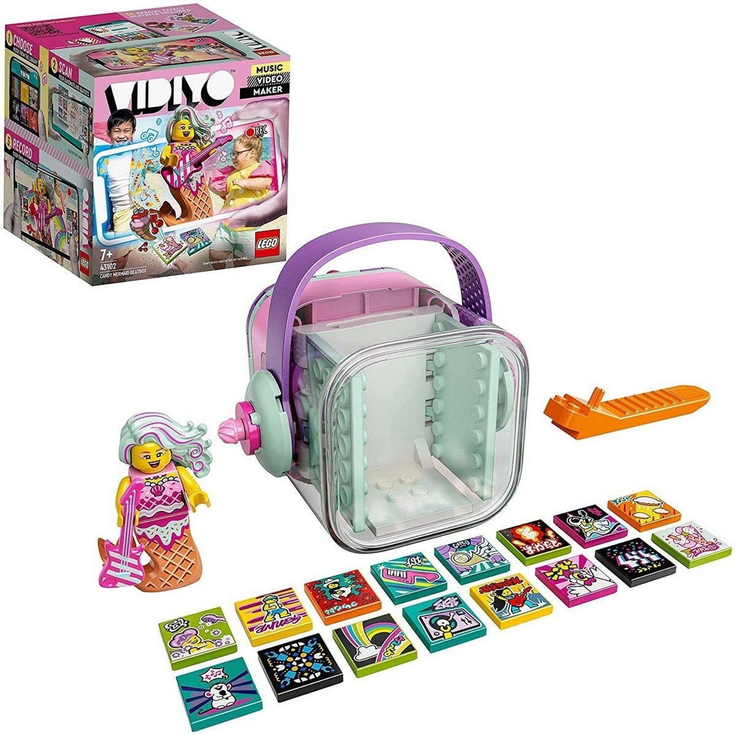 LEGO® VIDIYO Candy Mermaid BeatBox Konstruktionsspielsteine, (Candy Mermaid BeatBox, Klemmbausteine), Made in Europe