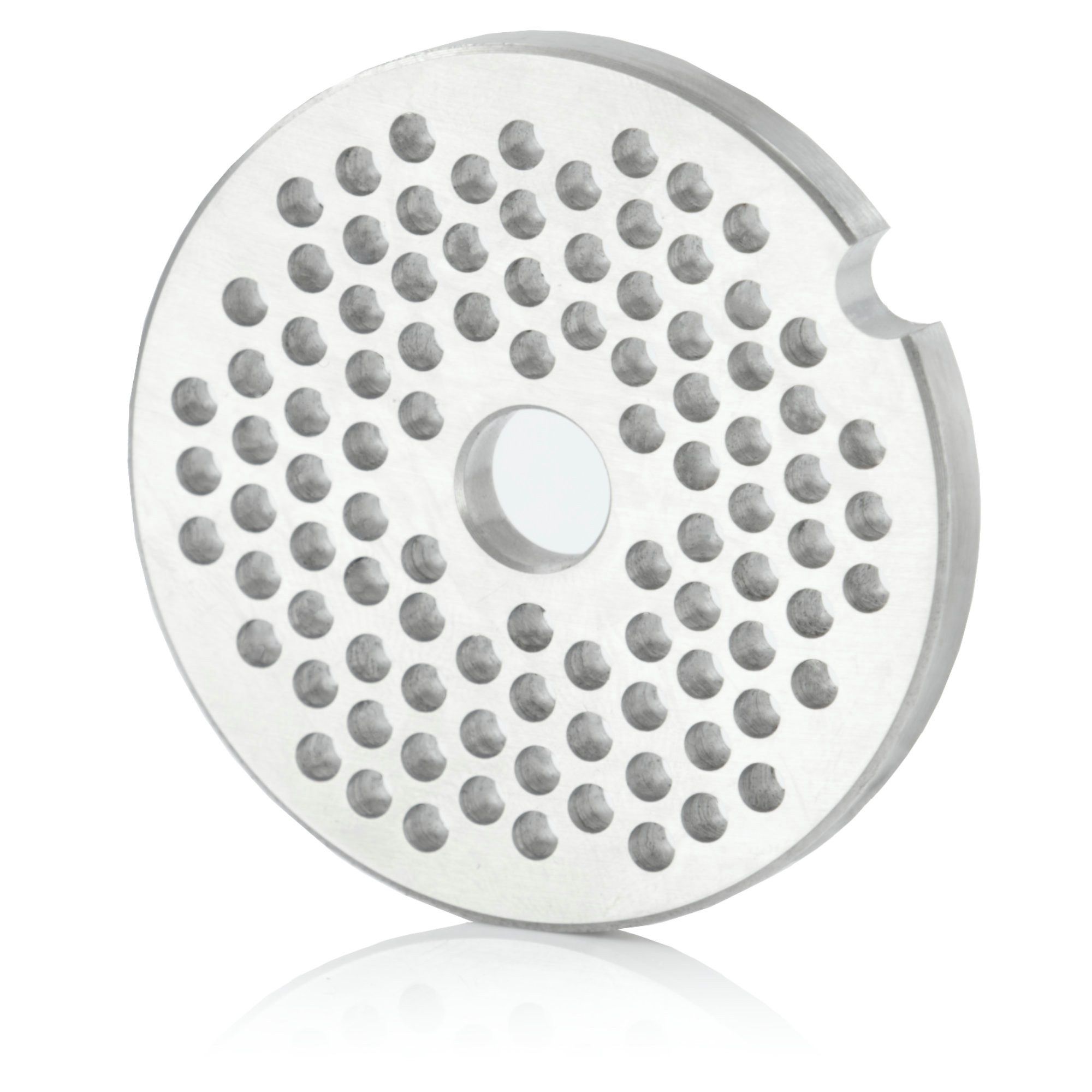 Mahlzeit Fleischwolfaufsatz Edelstahl Lochscheibe ø 2 mm für Profi Fleischwolf elektrisch, ø 5cm, Zubehör für Fleichwölfe mit dem Durchmesser von 5 cm