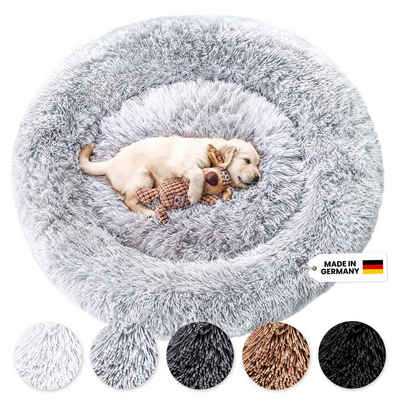 Wahre Tierliebe Tierbett - Flauschiges Hundebett Fluffy Plus, Deutschlands Original, 100% Polyester, Made in Germany, Verschiedene Größen und Farben, waschbarer Bezug