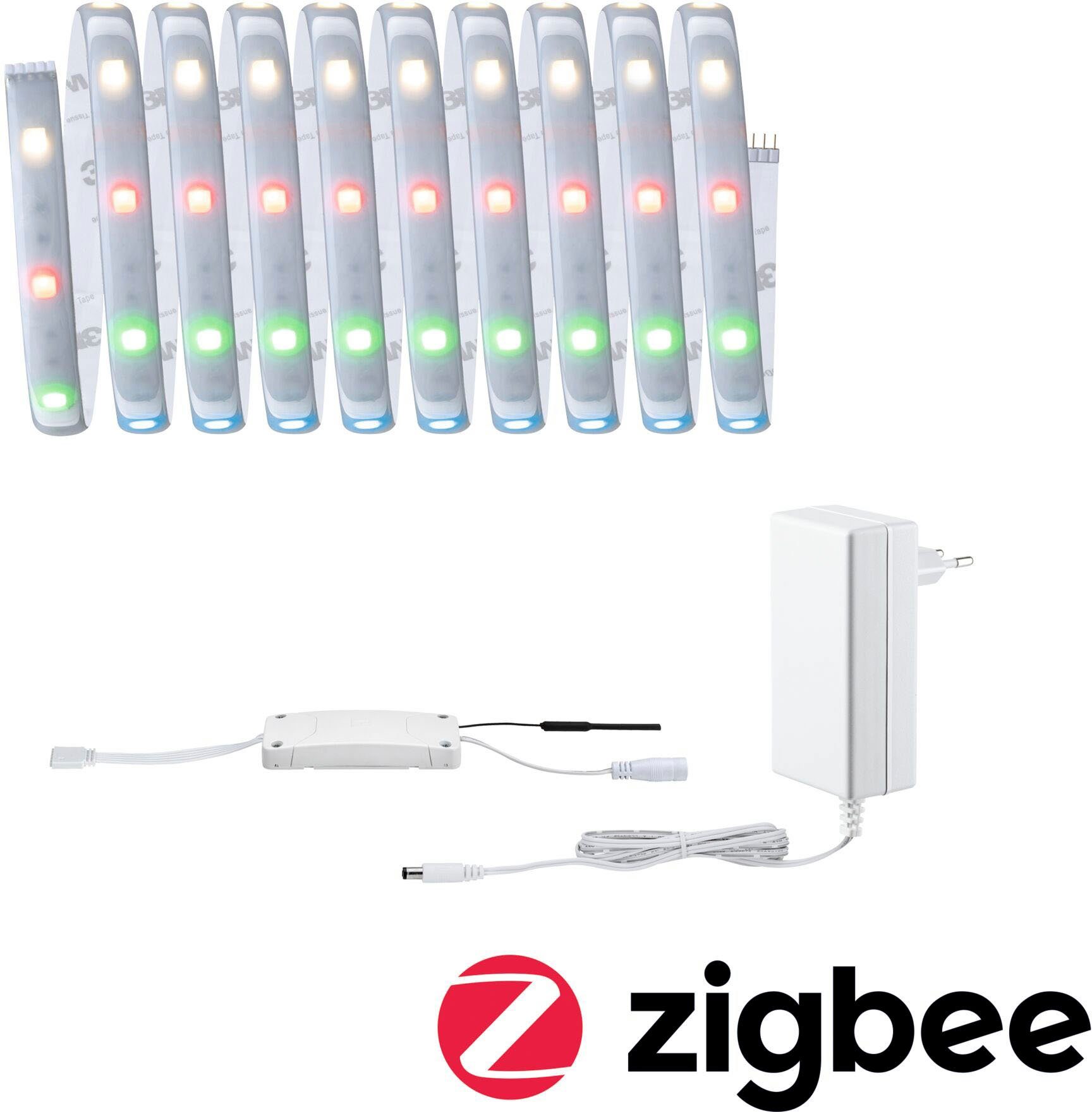 Paulmann LED-Streifen MaxLED 250 Basisset Smart Home Zigbee IP44 15W 600 600lm, 1-flammig, 3m, RGBW, beschichtet