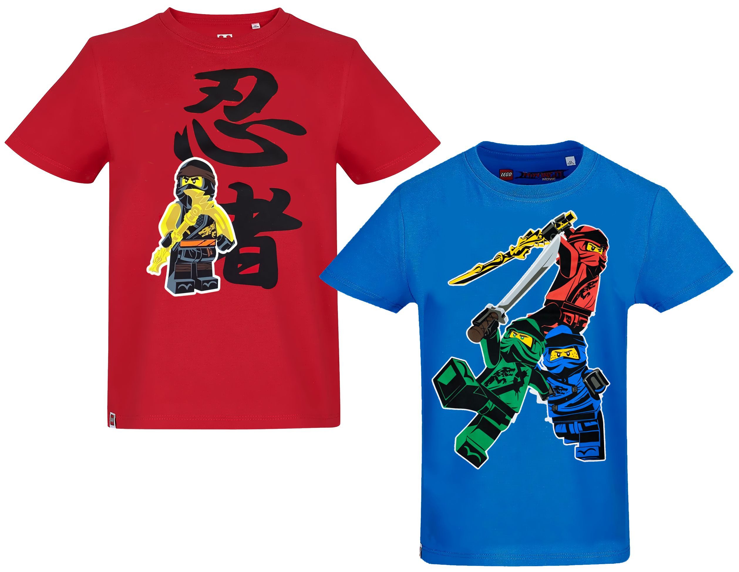 LEGO® Print-Shirt 2x Ninjago T-Shirts Jungen Kindershirt Gr.104 für 2 3 4 5 Jahre